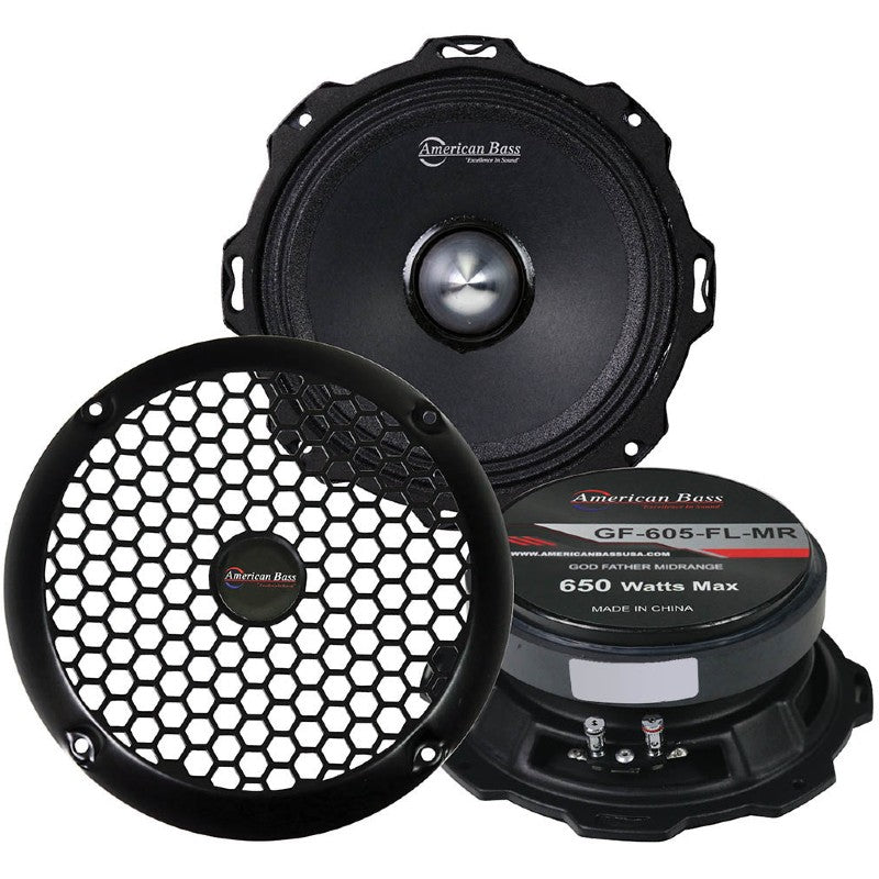 American Bass GF605FLMR 12-Inch Car Subwoofer - High-Performance Bass Speaker for Deep Sound, Perfect for Trucks, SUVs, and Custom Car Audio Systems | Ideal for Music Lovers and Road Trips