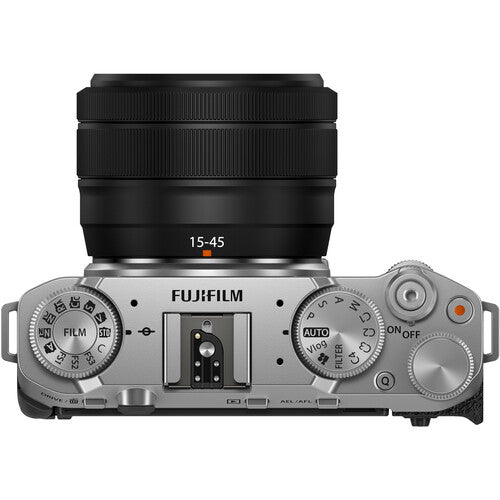 FUJIFILM X-M5 Mirrorless Digital Camera with XC 15-45mm f/3.5-5.6 OIS Lens Kit (Silver) - Compact & Lightweight for Travel, Vlogging & Street Photography