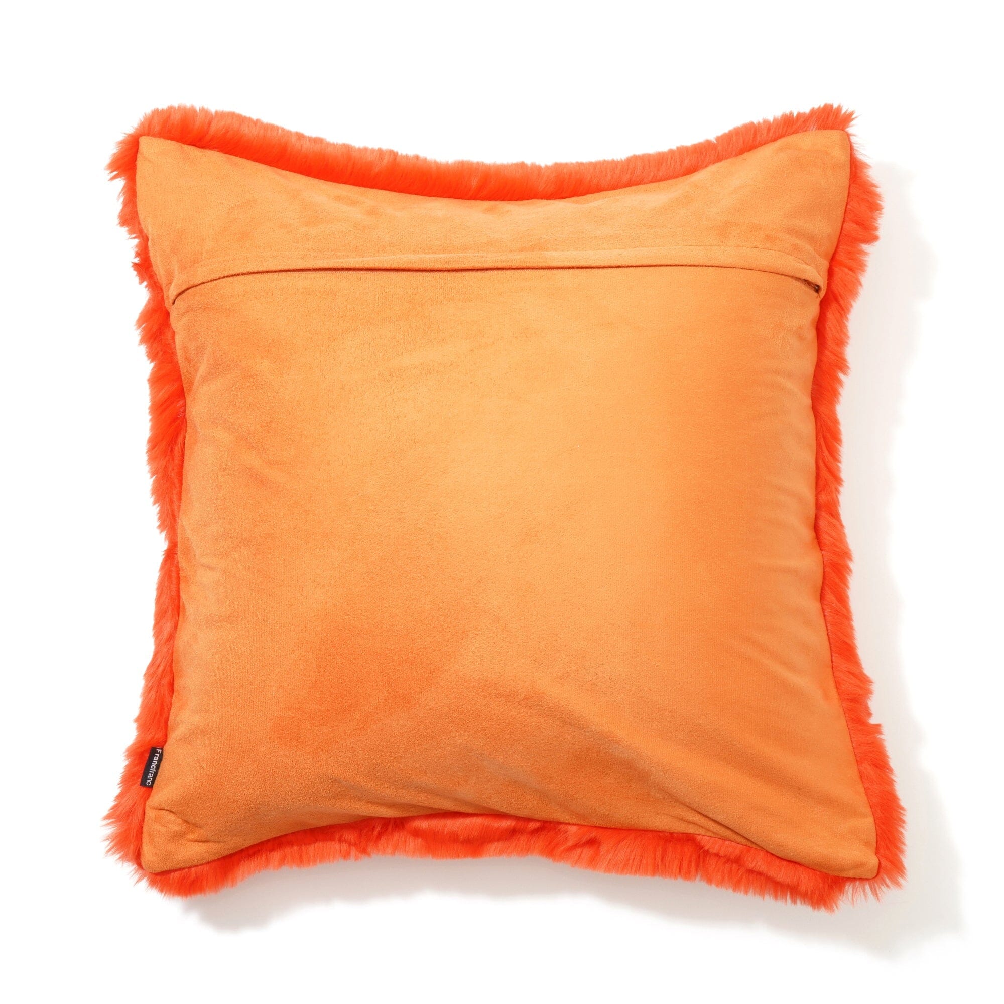 Premium Faux Fur Cushion Cover 18x18 Inches - Soft Red and Pink Throw Pillow Case for Sofa, Bed, Living Room Decor - Cozy Home Accessories