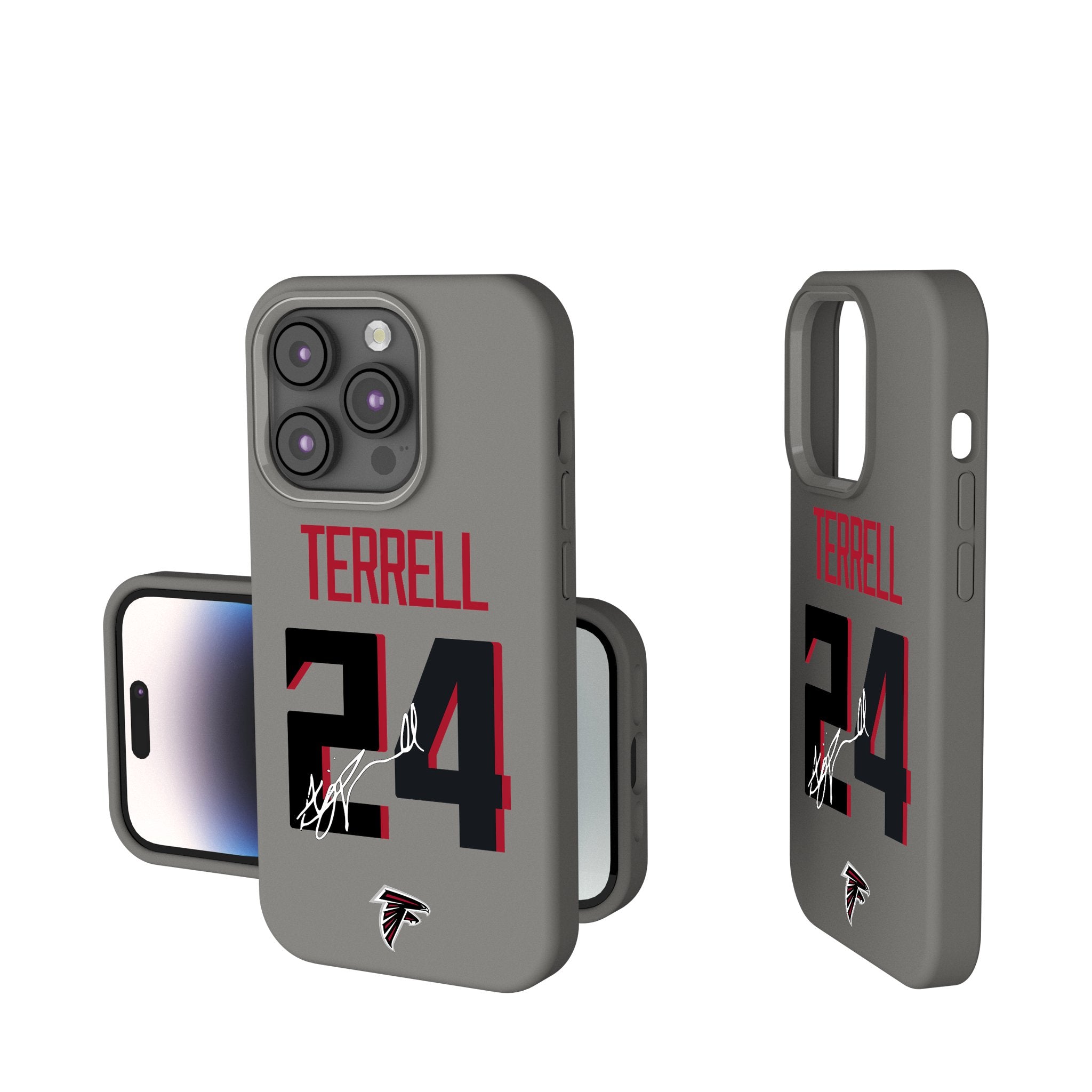 A.J. Terrell Atlanta Falcons 24 Soft Touch Phone Case - Durable Protective Cover for iPhone & Samsung - Perfect for Game Day & Falcons Fans