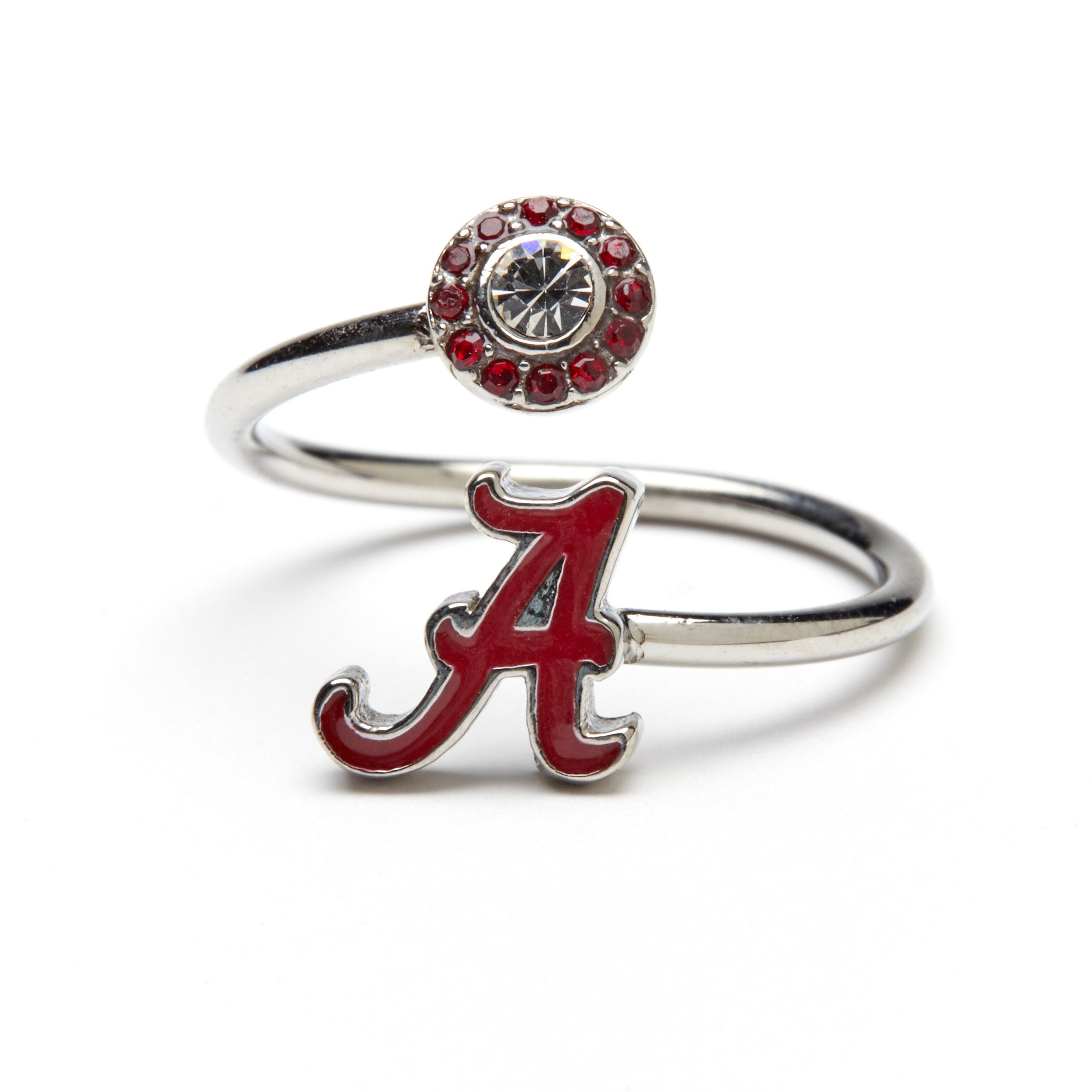 Official University of Alabama Crimson Tide Jewelry Set - Stone Armory Bama Fan Ring & Bracelet | Licensed Roll Tide Gifts for Women & Men | Perfect for Game Day, Graduation & Alabama Pride