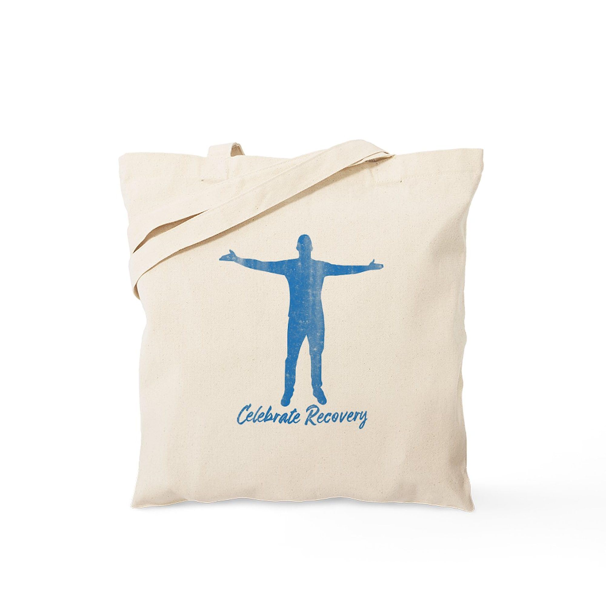 Celebrate Recovery Tote Bag - Natural Canvas Reusable Shopping Bag for Groceries, Beach & Daily Use | Eco-Friendly Cotton Tote for Women & Men