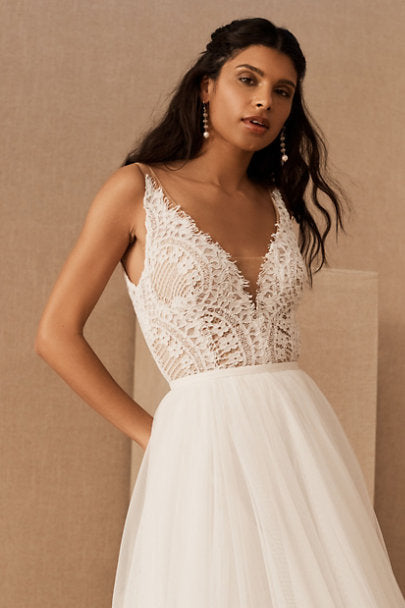 Wtoo by Watters Odelia Women's Lace Bodysuit - Elegant Bridal Shapewear for Wedding Dresses & Special Occasions