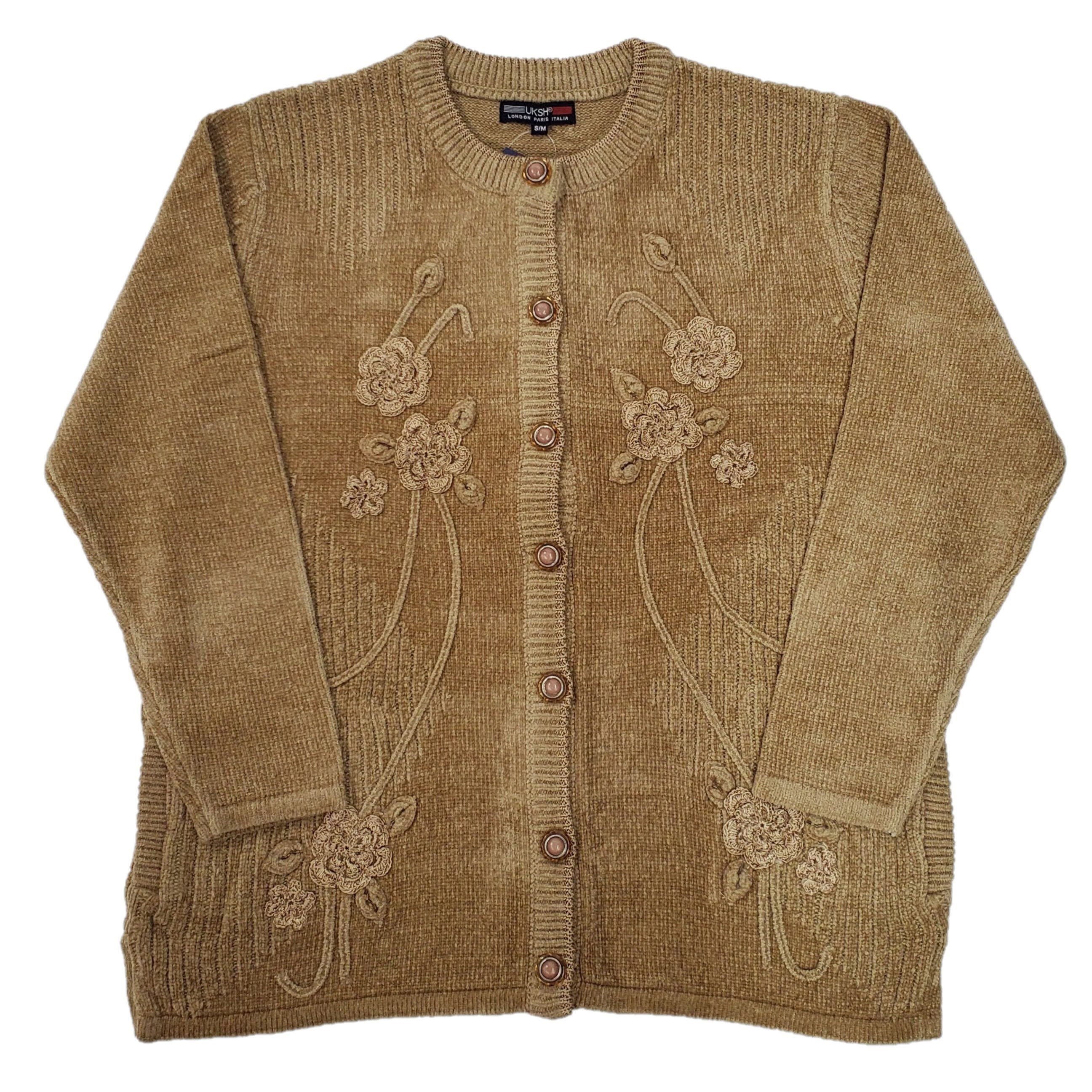 Stylish Ladies Chenille Embroidery Designer Cardigan - Soft Knit Sweater for Women | Perfect for Fall Fashion, Office Wear & Casual Outfits