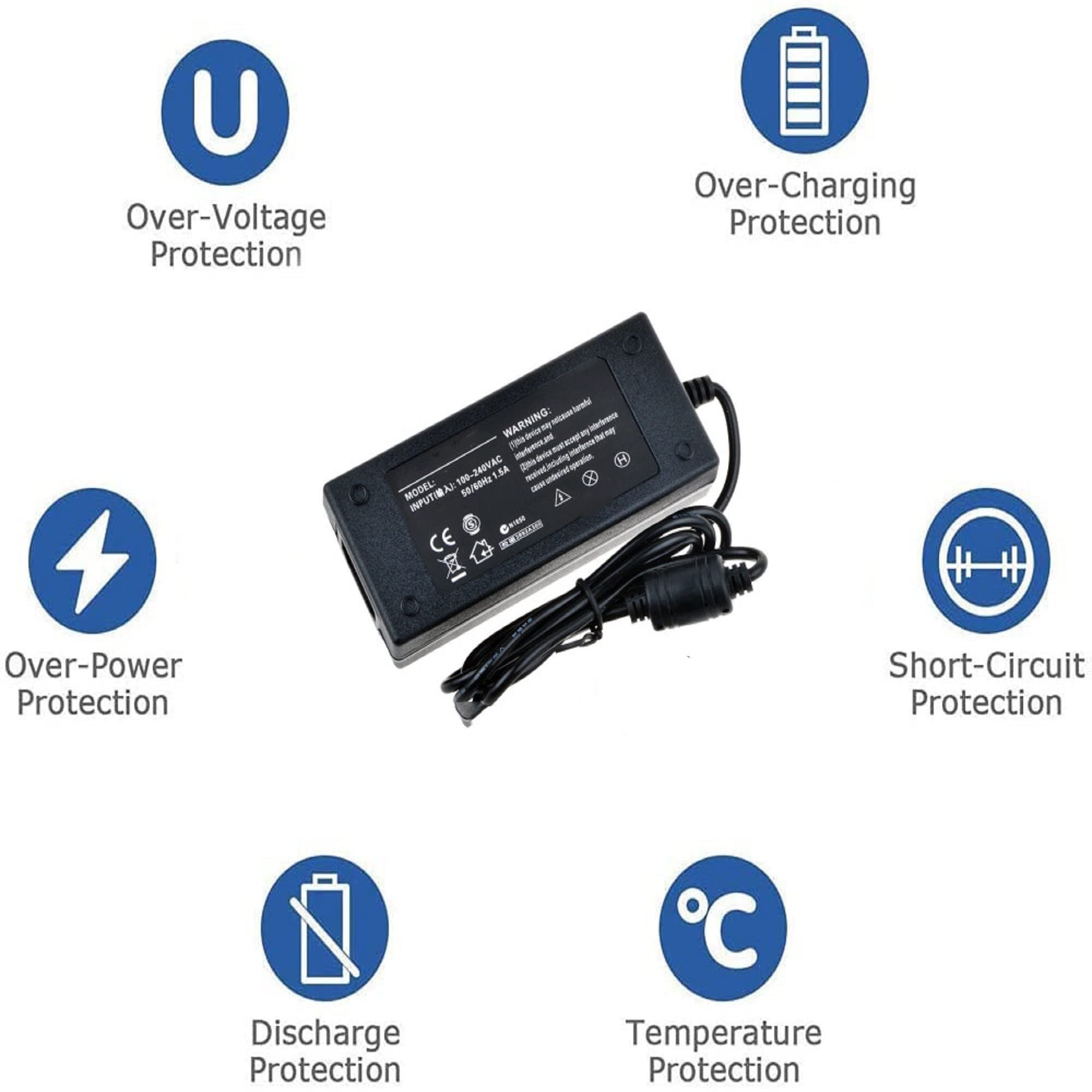 Original AC Adapter Charger for Denon HEOS HS1 & HEOS 1 HS2 Wireless Speaker - Replacement Power Supply Cord - Home Audio, Office, Travel Use