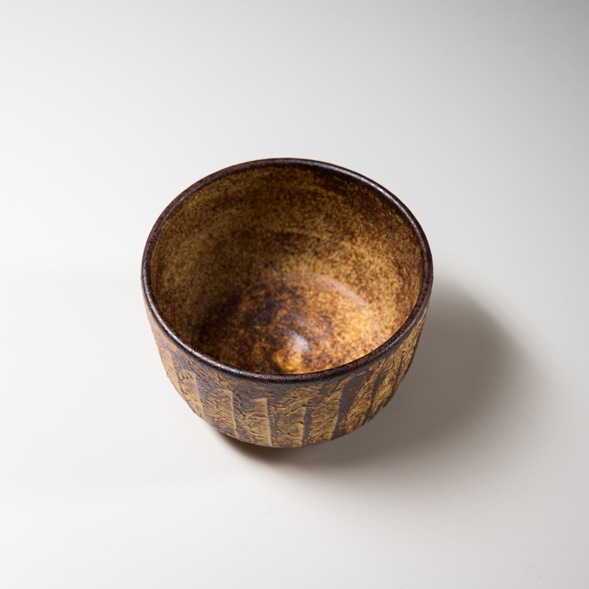 Handmade Kyo Kiyomizu Ware Matcha Bowl - Sogimon Yellow - Authentic Japanese Tea Ceremony Cup for Matcha, Green Tea & Traditional Zen Tea Drinking Rituals