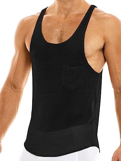 Gafeng Men's Muscle Workout Tank Tops - Stringer Soft Gym Bodybuilding Fitness T-Shirts for Weightlifting & Cross Training | Breathable Athletic Shirts for Summer Workouts