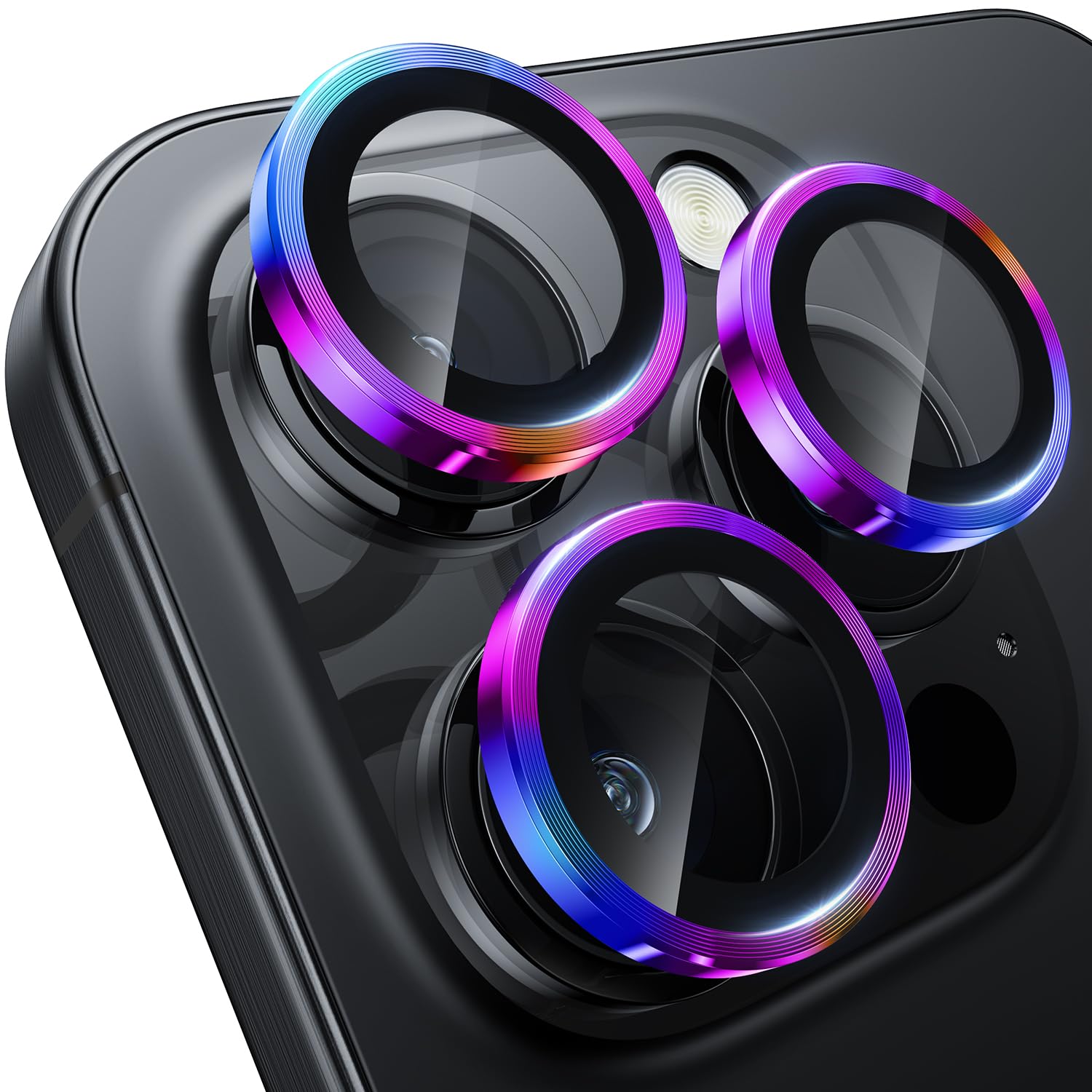 WSKEN Premium Camera Lens Protector for iPhone 16 Pro/Pro Max & iPhone 15 Pro/Pro Max - Shatterproof Ultra HD Tempered Glass with Metal Frame | Perfect for Outdoor Photography, Travel & Daily Protection