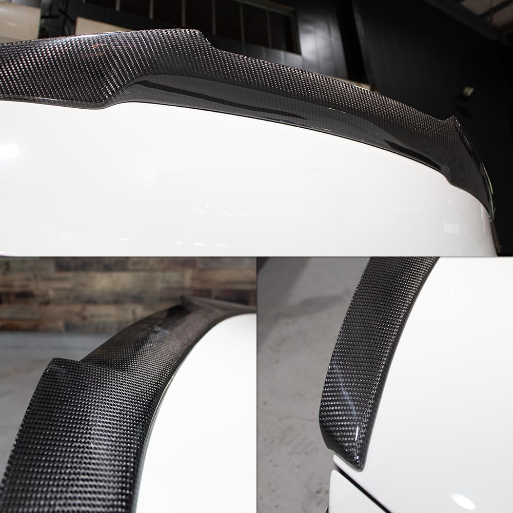 AeroBon Real Carbon Fiber Trunk Spoiler for 2021-2025 BMW 4 Series G22 Coupe & M4 G82 Coupe | MV Style Spoiler | High Performance Car Accessory for Enhanced Aerodynamics & Sporty Look