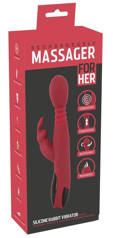 Rechargeable Heating Vibrating Massager for Women - You 2 Toys Dual Motion G-Spot Stimulator - Perfect for Couples Play & Solo Pleasure