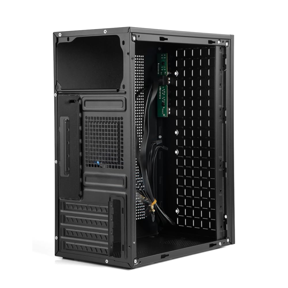 JOYJOM Micro ATX PC Case - Compact Mini ITX Computer Tower Chassis with USB 3.0 Ports, Supports Micro-ATX/MATX/DTX Motherboards & 3.5