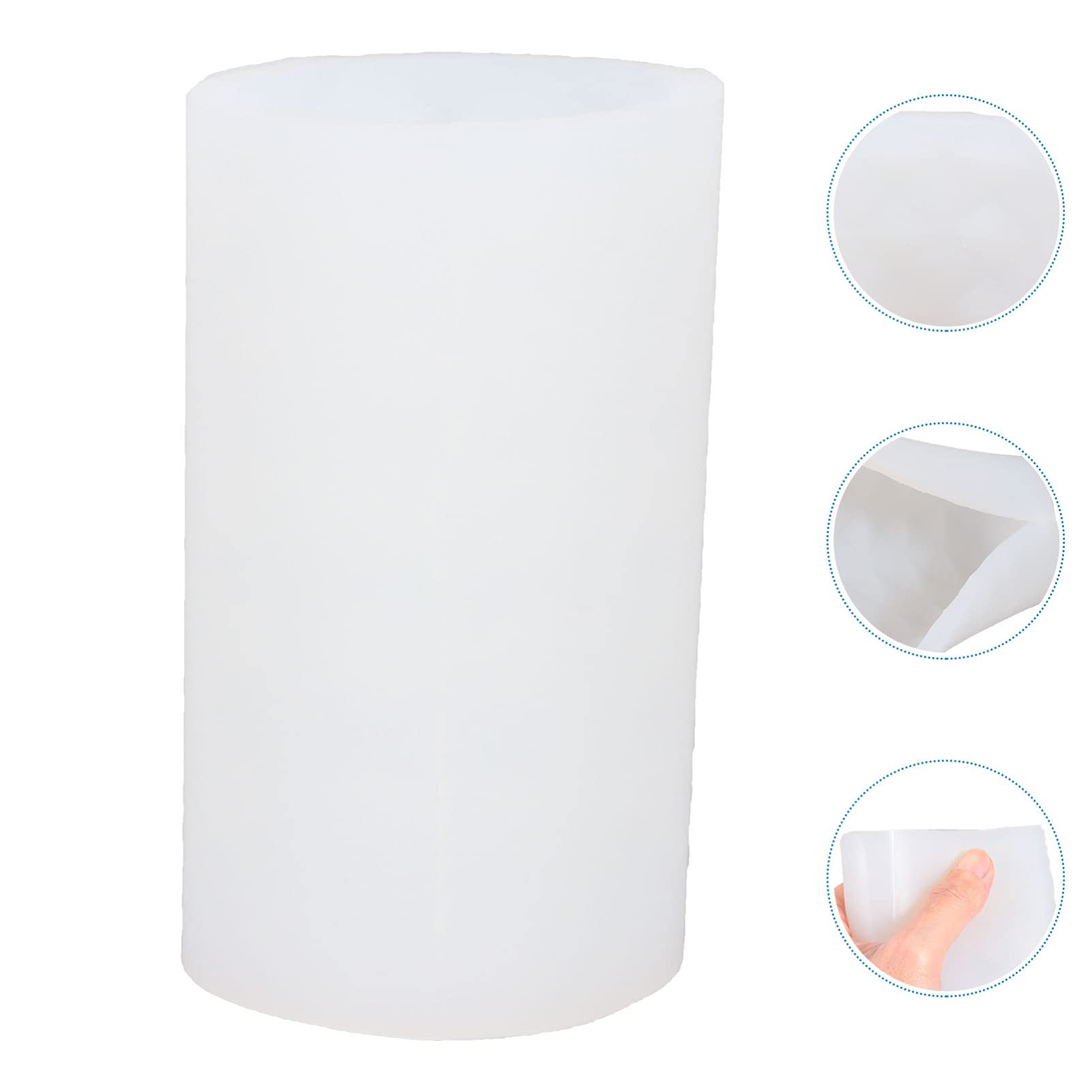 Geometric Silicone Cylinder Candle Molds for DIY Epoxy Resin Casting - Perfect for Making Candles, Soaps, Flower Specimens & Craft Projects - Ideal for Home Decor, Wedding Centerpieces & DIY Gift Making