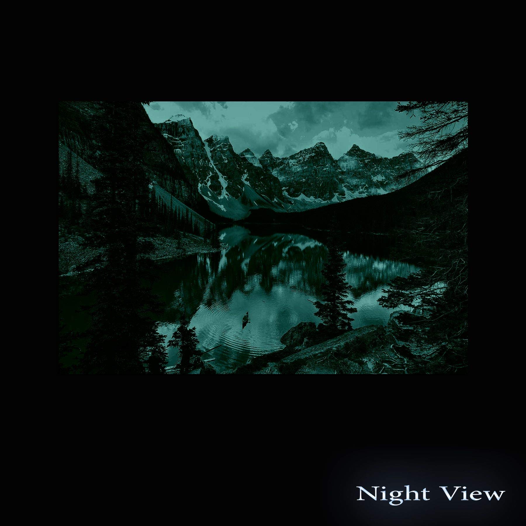 Startonight Acrylic Glass Wall Art - Stunning Lake Between Mountain Ridges Landscape Painting - 24