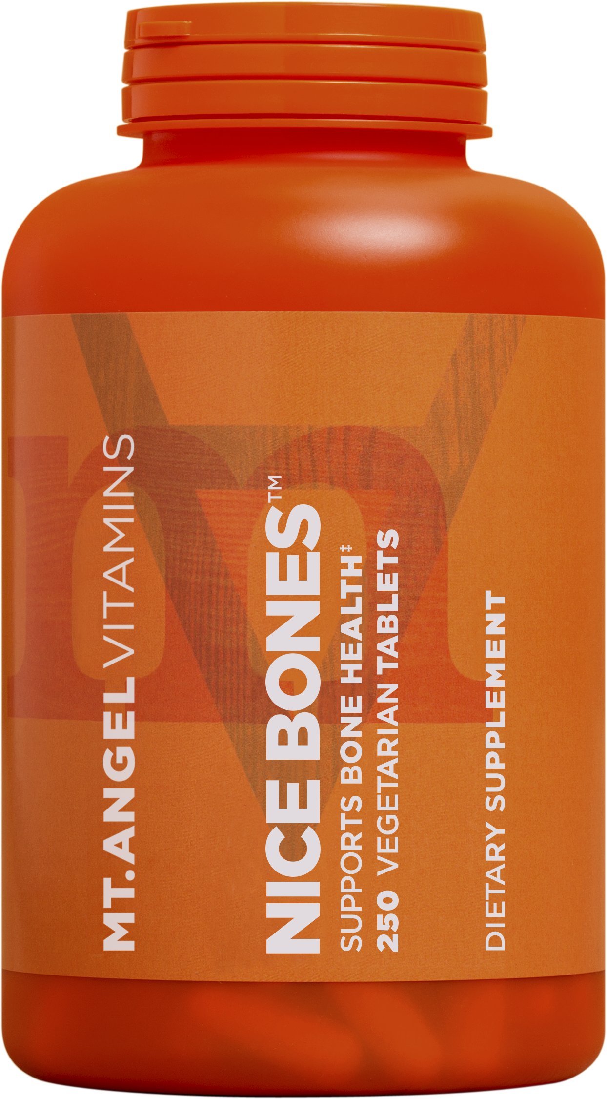 Mt. Angel Vitamins - Nice Bones, Supports Bone Health | 250 Vegetarian Tablets | Bone Strength Supplement for Adults & Seniors | Promotes Joint & Bone Density | Ideal for Active Lifestyle & Aging Support