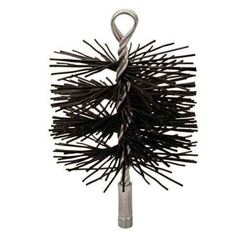 PolySweep 8-Inch Round Poly Chimney Brush - Durable Fireplace Cleaning Tool for Wood Stove, Fireplace & Chimney Maintenance
