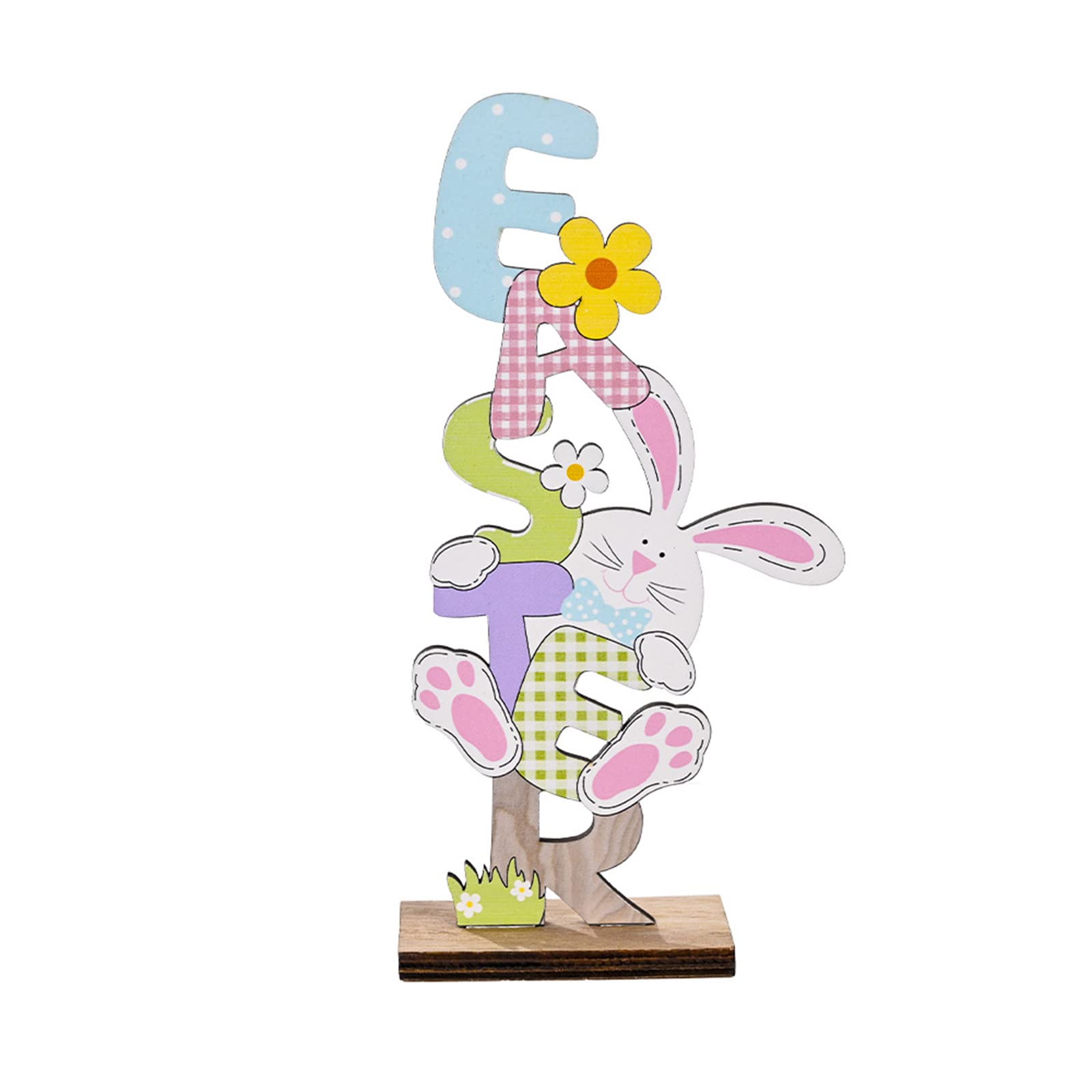 Easter Wooden Decorations - Handcrafted Easter Ornaments for Home & Party Decor - Perfect for Easter Egg Hunts, Spring Celebrations & Festive Table Settings