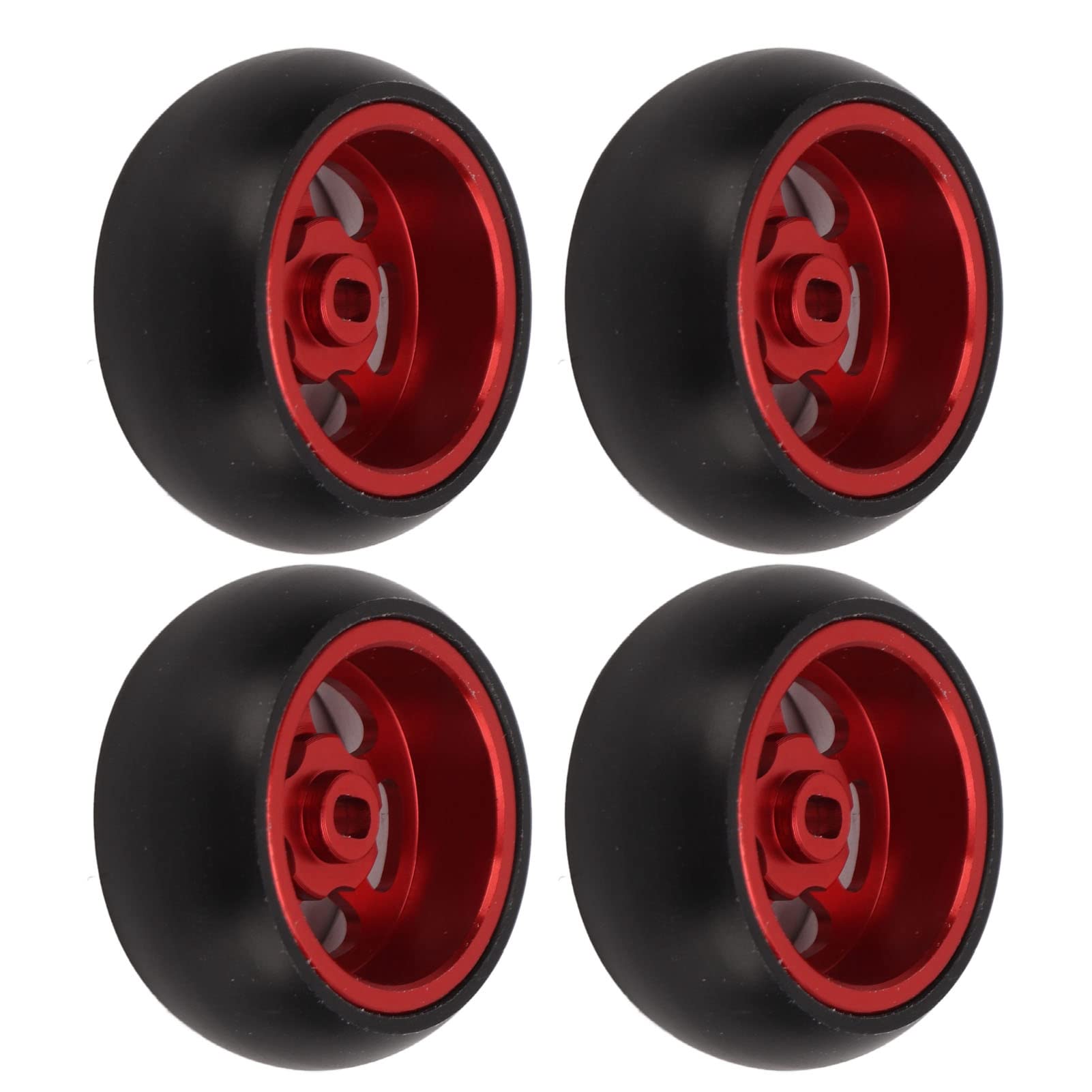 Uxsiya 1/28 RC Car Tires - High Performance Drift Tires with Easy Installation, Durable & Flexible Design for RC Cars - Perfect for Indoor Racing, Drifting & Off-Road Use (Red)