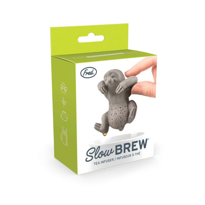 Fred Slow Brew Sloth Tea Infuser - Fun & Adorable Loose Leaf Tea Steeper for Tea Lovers - Perfect for Relaxing Tea Time, Gifts & Home Decor