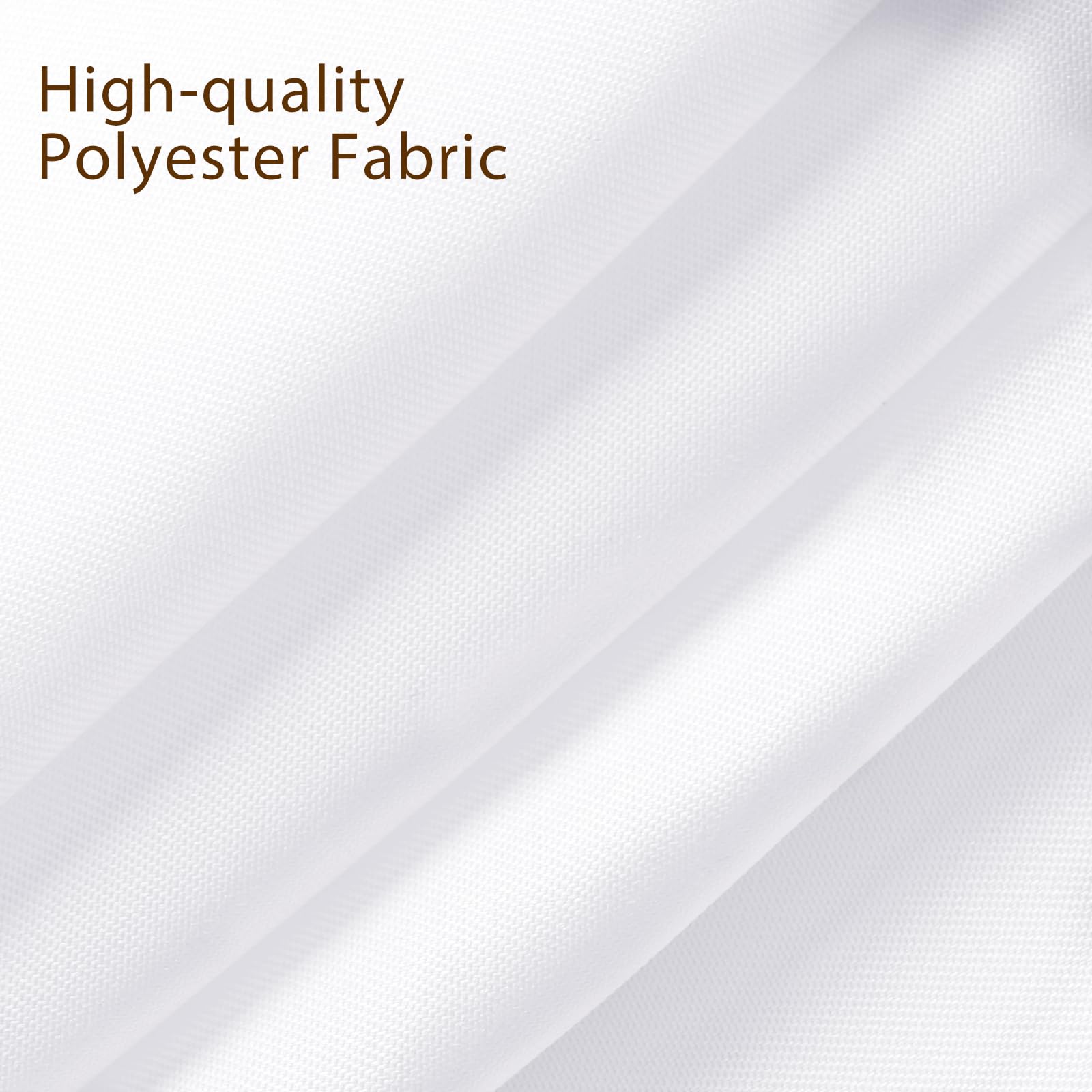Fixwal 6 Pack White Tablecloth for Rectangle Table - 70 x 120 Inch Polyester Fabric Table Cover for 6-8ft Tables | Perfect for Parties, Banquets, Dining, Weddings & Graduations | Elegant & Durable Table Decor for Home & Events