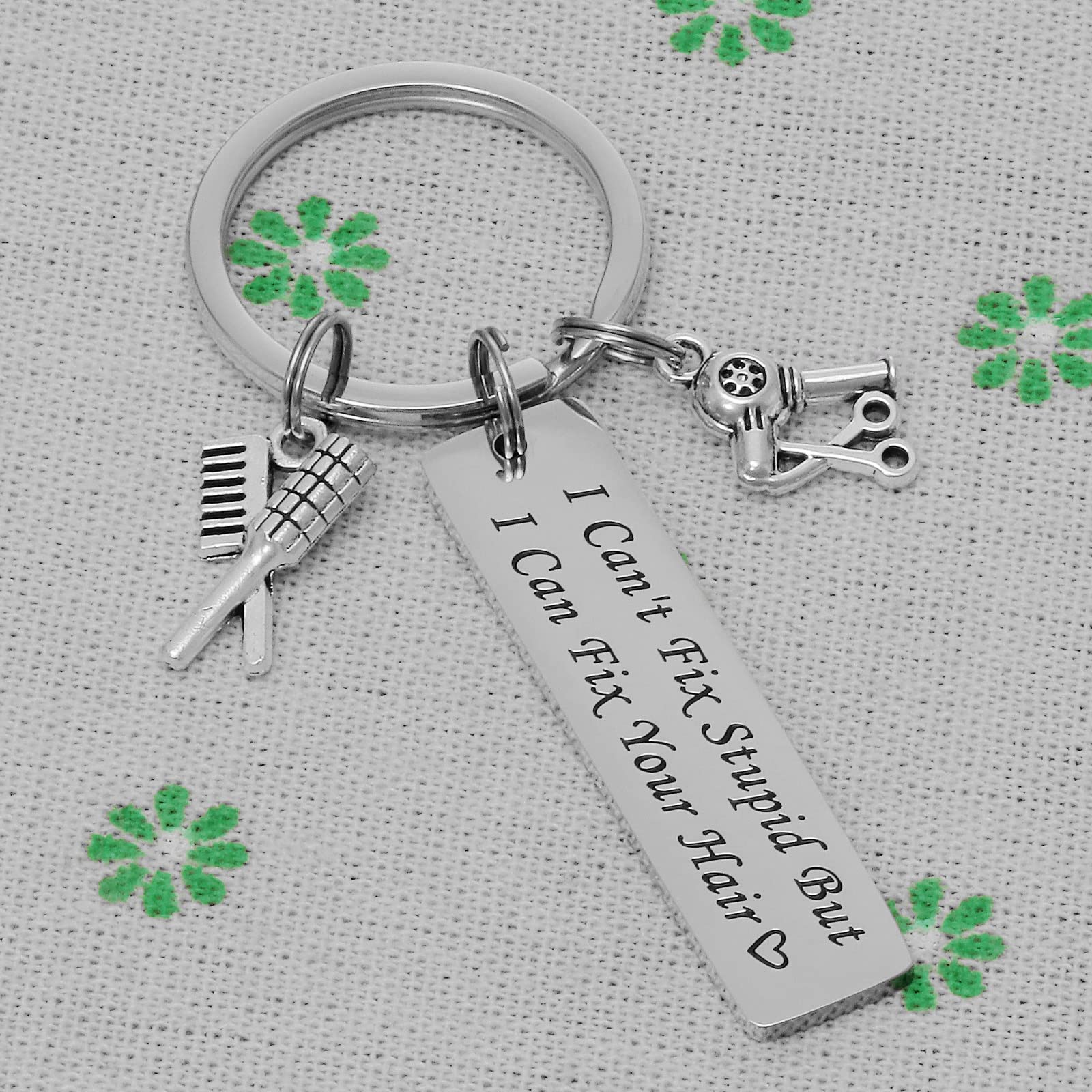 Stylish Hair Stylist Keychain - Perfect Graduation Gift for Hairdressers, Barbers & Beauticians - Inspirational Jewelry for Cosmetologists - Great for Appreciation Gifts & Salon Professionals