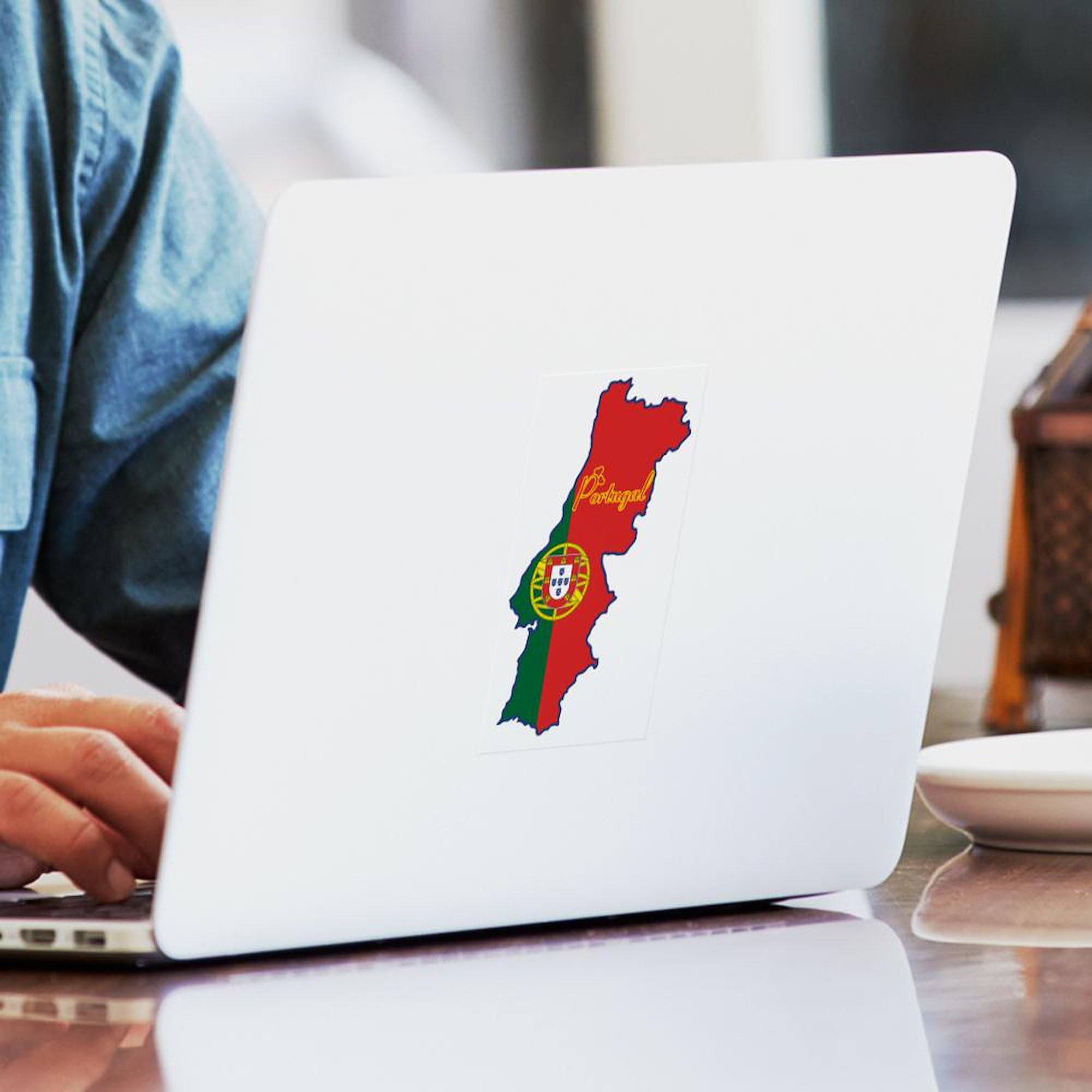 Cool Portugal Rectangle Sticker - Durable Vinyl Bumper Sticker & Car Decal for Laptops, Water Bottles, Notebooks - Perfect for Travel Lovers, Soccer Fans & Car Enthusiasts