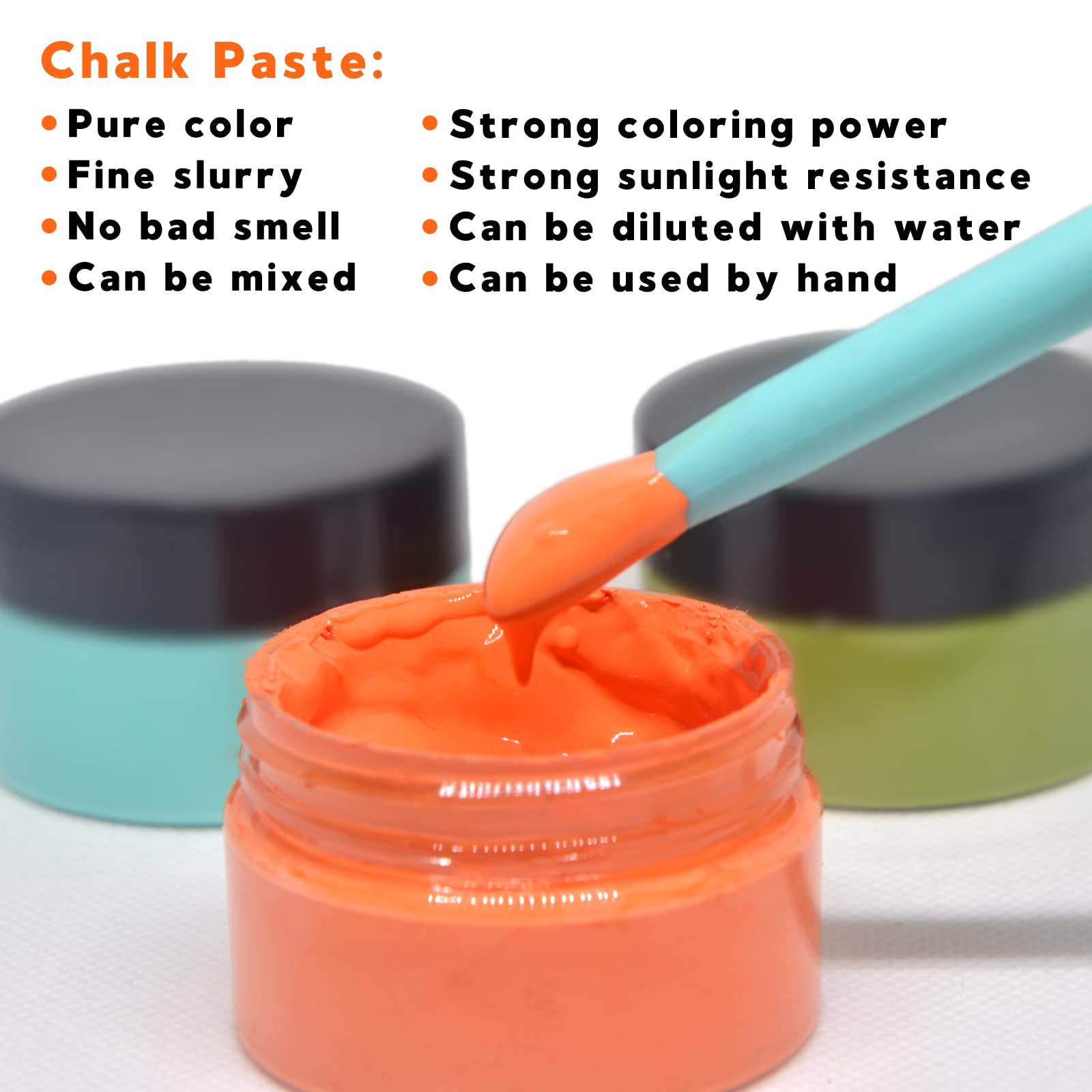 12 Jars Chalk Paste Paint Set - Non-Toxic DIY Chalkboard Ink for Stencils, Art Crafts & Home Decor | Perfect for Wall Lettering, Signage & Creative Projects