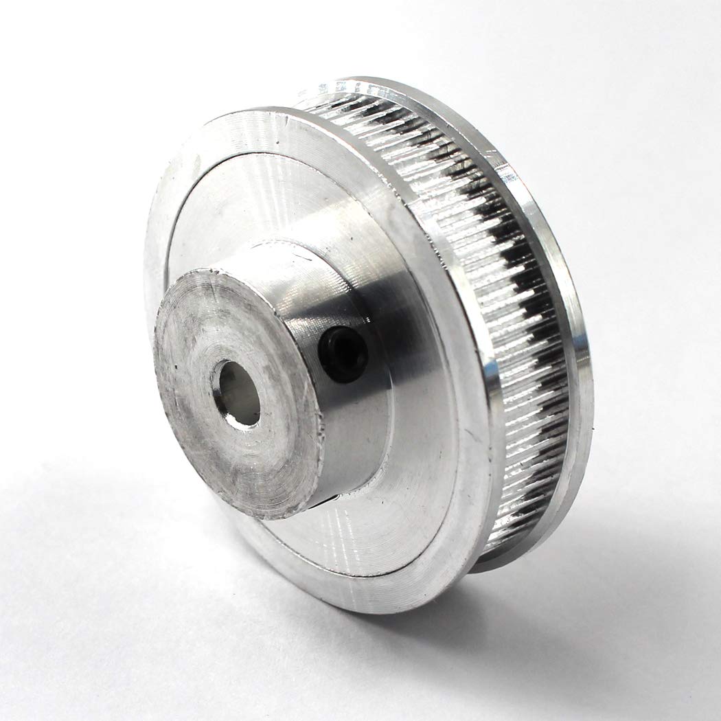 High Precision Timing Belt Pulley 60 Teeth 8mm Bore for 3D Printer & CNC Machines - 6mm Width Belt (2-Pack with Wrench Included) - Perfect for DIY Robotics, Laser Cutters, and Automation Projects