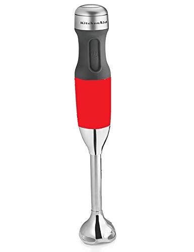 KitchenAid RKHB2351ER 3-Speed Hand Blender - Empire Red (Renewed) | Powerful Immersion Blender for Smoothies, Soups & Sauces | Perfect for Home Cooking & Baking