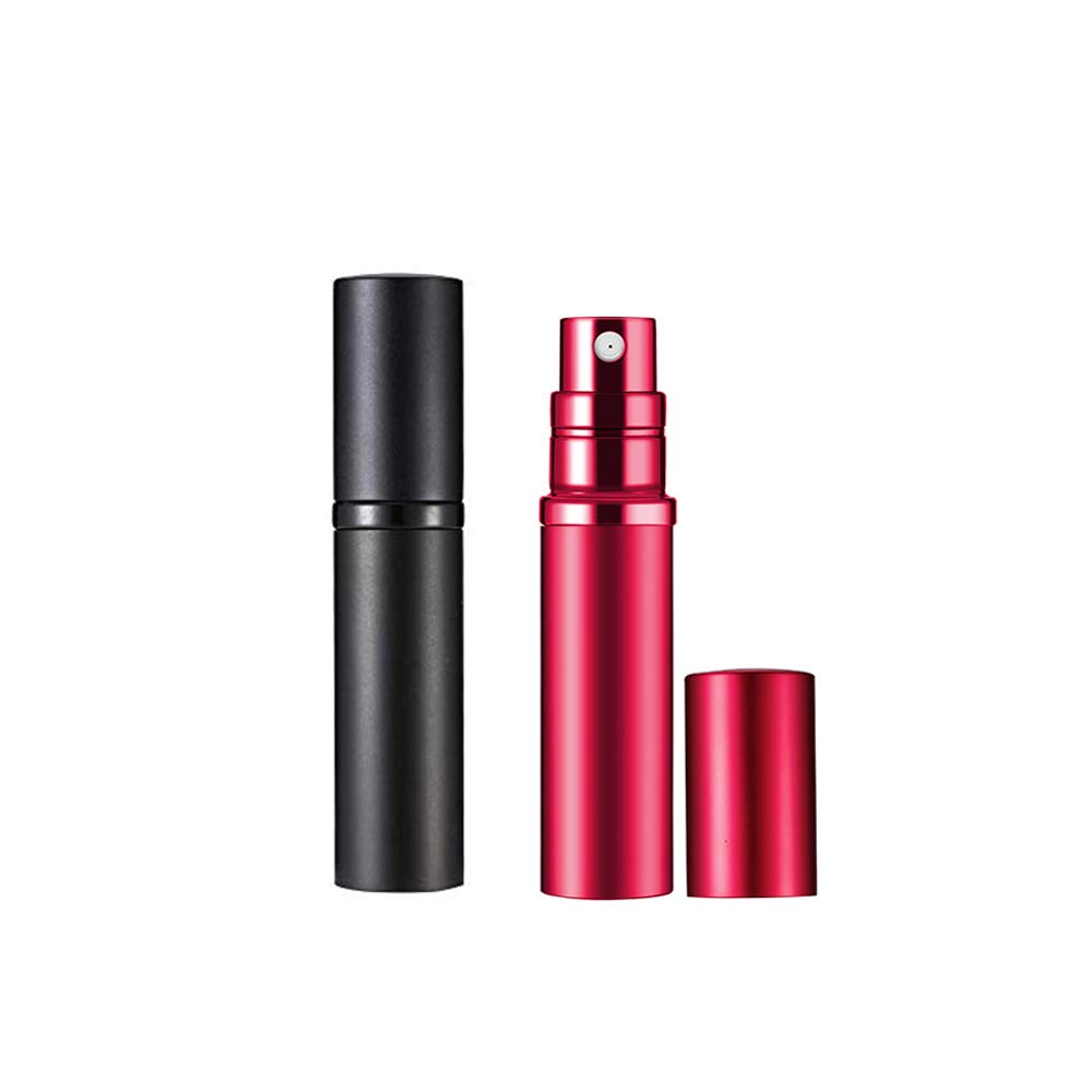 YEEJOK Refillable Travel Perfume Bottle 5ml - Portable Perfume Atomizer Spray for Women & Men - Mini Leakproof Pump Bottle for Flying, Purse, Gym, Office & Vacation Essentials