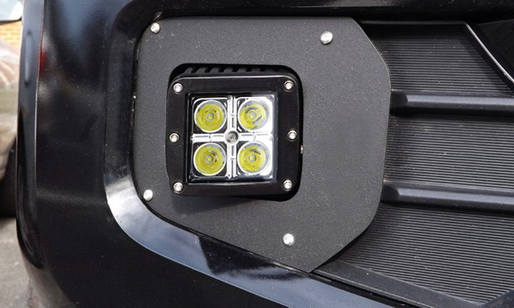 40W CREE LED Pods with Bracket, Fog Light Bezels & Wiring Kit - Compatible with 2016-2023 Toyota Tacoma - Perfect for Off-Roading, Night Driving & Truck Customization
