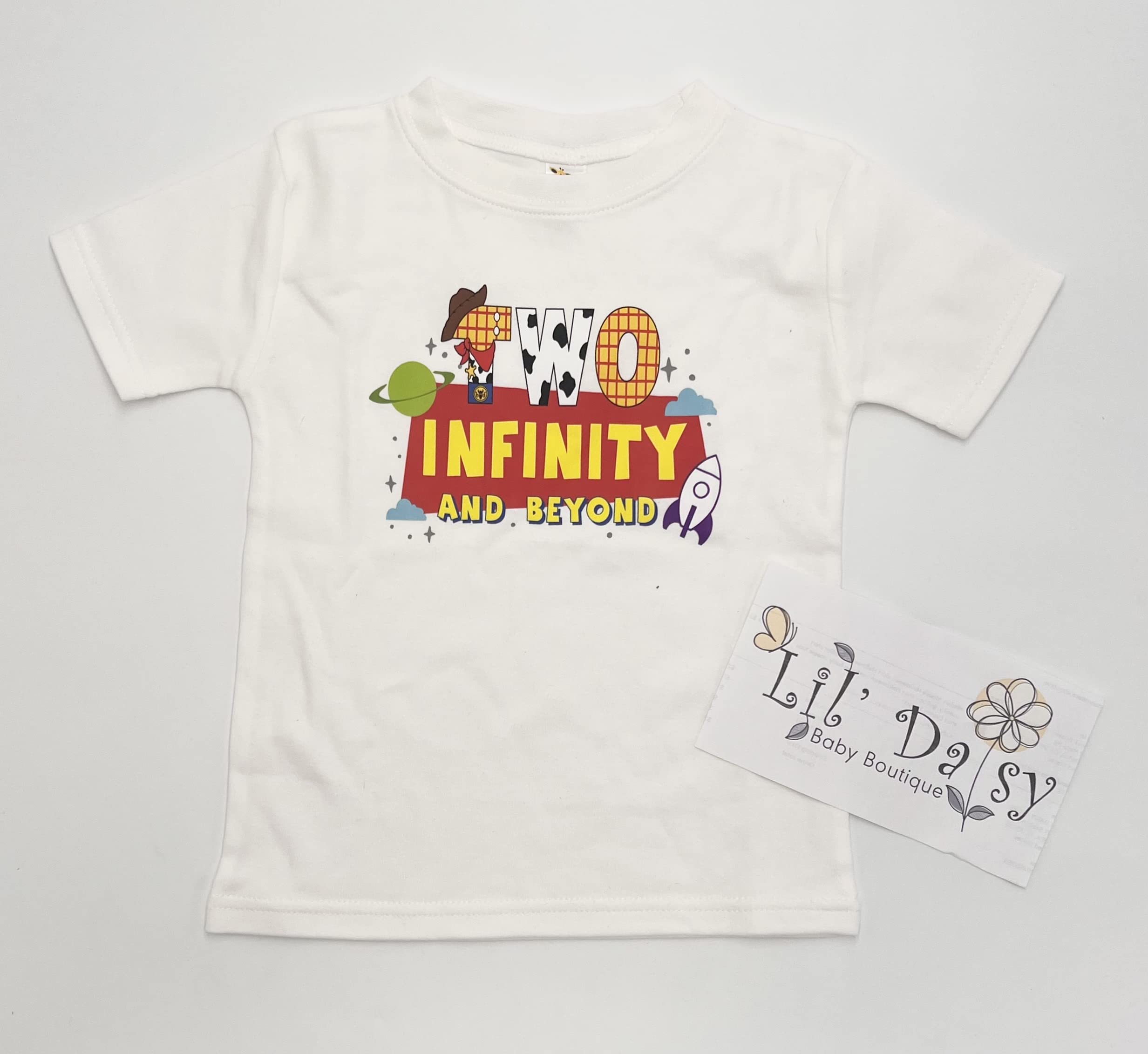 2nd Birthday Shirt for Toddlers - Two Infinity and Beyond Themed Outfit for Boys & Girls (3T) | Perfect for Birthday Parties, Photo Shoots & Special Celebrations