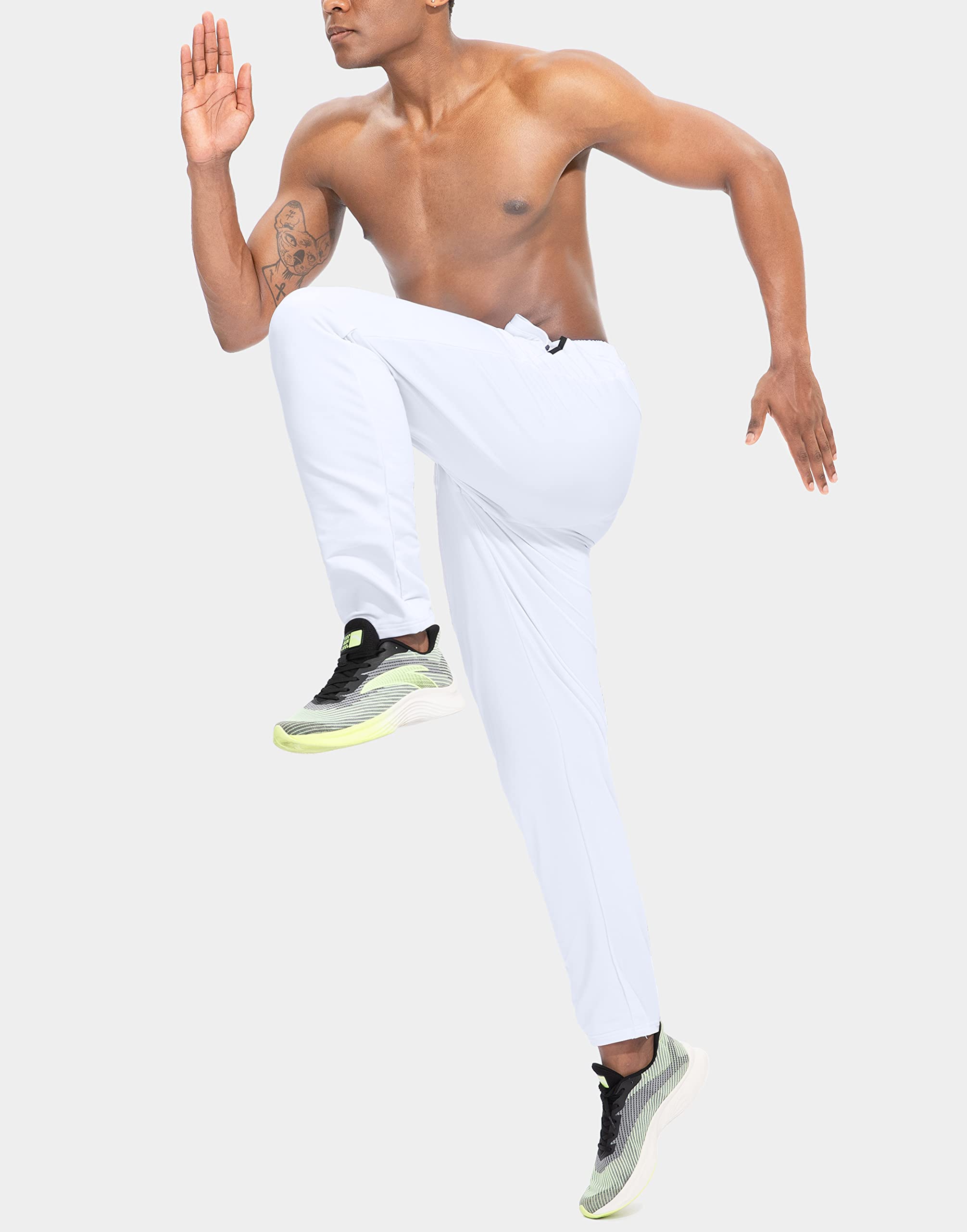Men's Slim Fit Tapered Sweatpants with Zipper Pockets - Athletic Track Pants for Running, Gym Workouts & Exercise | Comfortable Casual Joggers for Training, Lounge & Everyday Wear