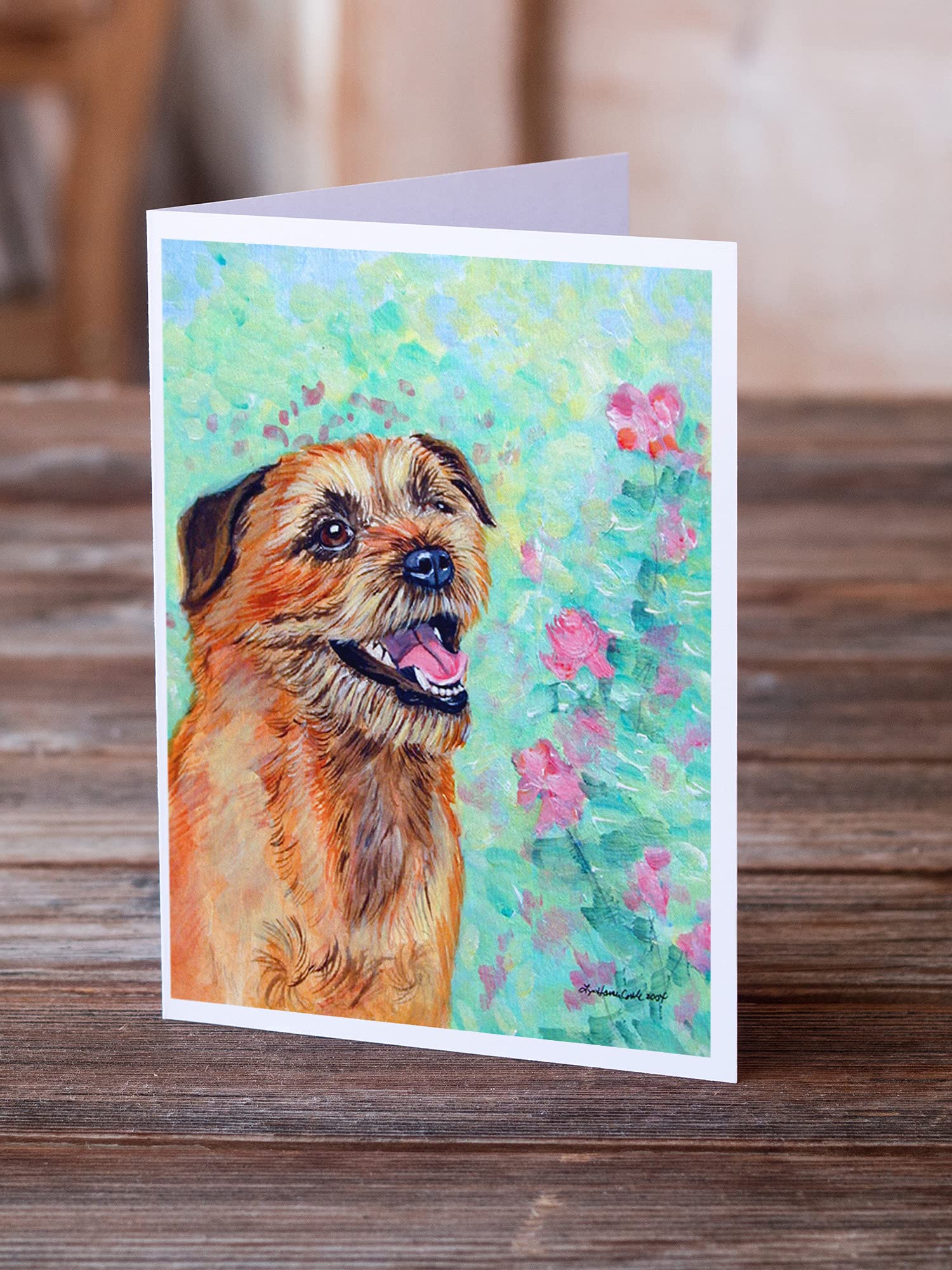 Border Terrier Greeting Cards & Envelopes - Pack of 8 Blank A7 Note Cards (5x7 Inches) | Whimsical Dog Lover Stationery for Birthdays, Thank You Notes & Special Occasions