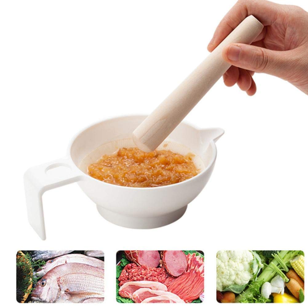 7Pcs Baby Food Grinder Set - Fruit & Vegetable Masher, Dish Grinding Tool for Homemade Baby Food - Perfect for Travel, Home & On-the-Go Meals