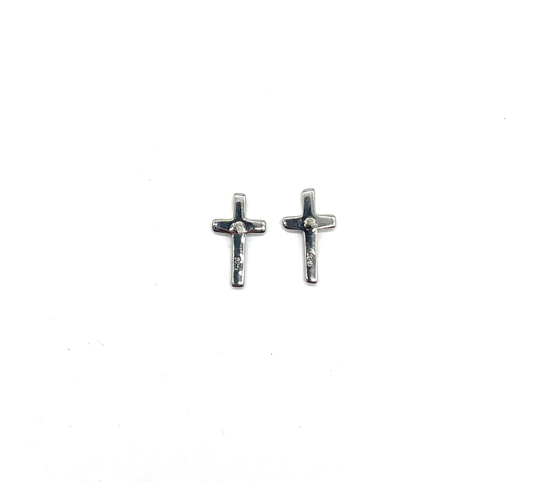 Sterling Silver Plain Cross Earrings for Women - Simple Elegant Religious Jewelry - Perfect for Church, Weddings & Everyday Wear