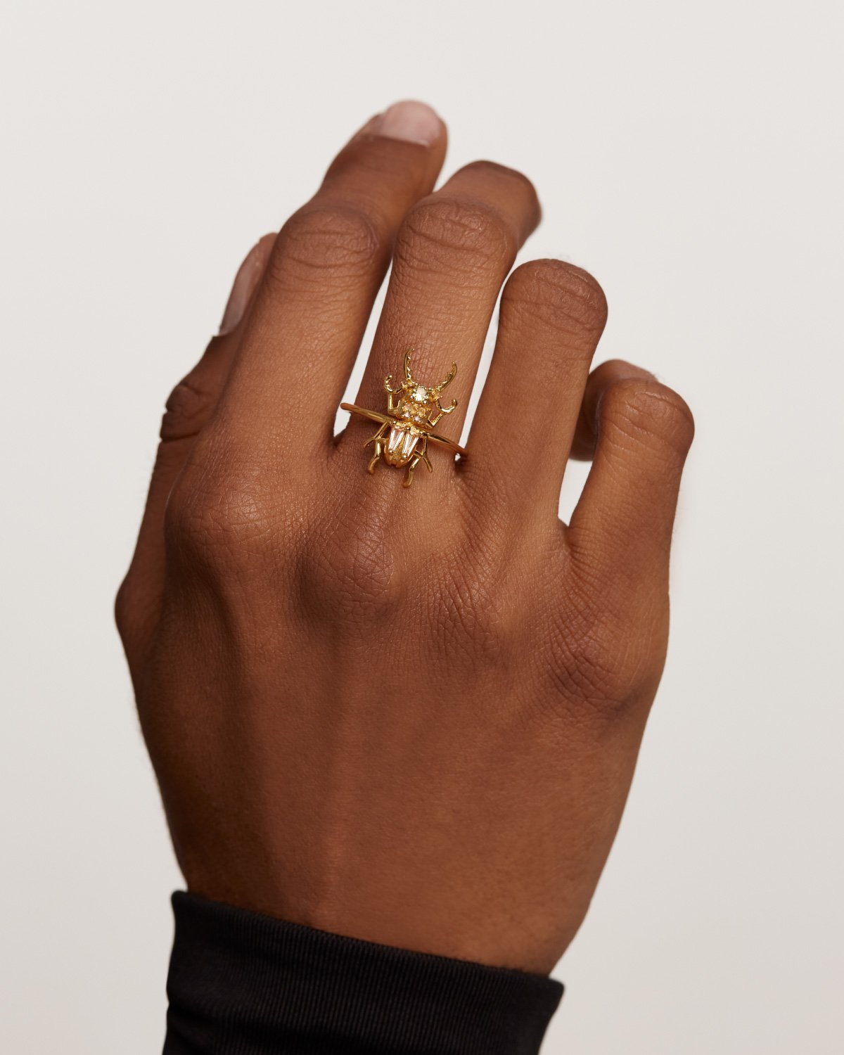 GRID Beetles Rings - Unique Stainless Steel Insect Jewelry for Women & Men | Perfect for Gothic, Punk, and Boho Fashion Styles