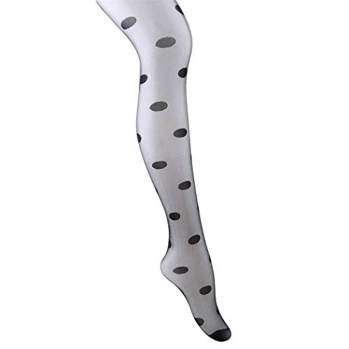 Myhouse Women's Black Ultra Thin Sexy Pantyhose - Jacquard Pattern Summer Leg Stockings for Office, Party & Date Night Outfits