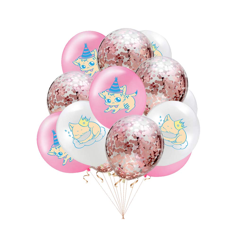 20PCS Lovely Cat Latex Balloons - Pet Themed Birthday Party Decorations for Home, Festivals & Special Events | Cartoon Cat Balloon Supplies for Kids Parties, Baby Showers & Holiday Celebrations