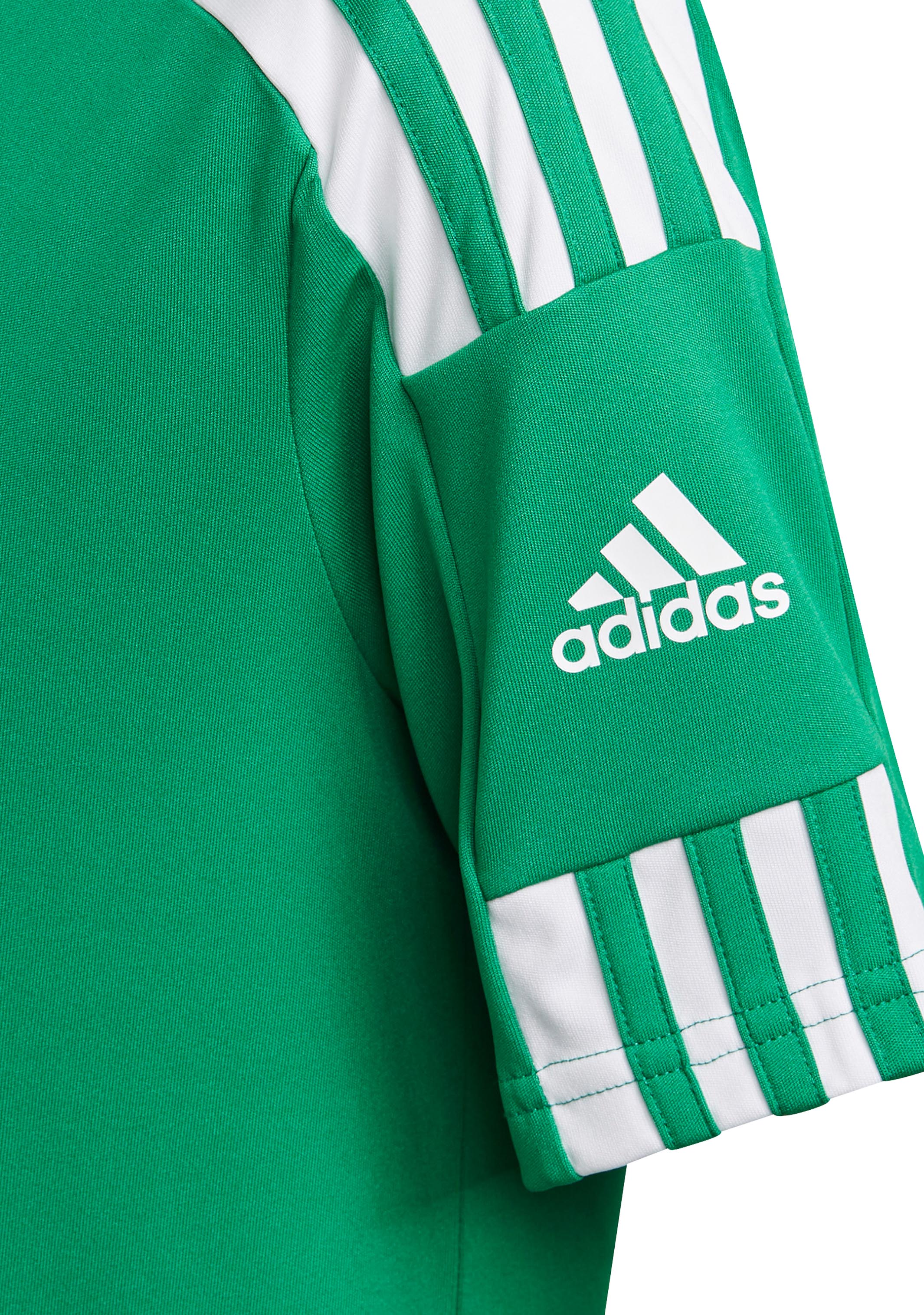 Adidas Youth Squadra 21 Soccer Jersey - Green | Lightweight Breathable Football Shirt for Kids | Perfect for Training, Matches & Team Sports