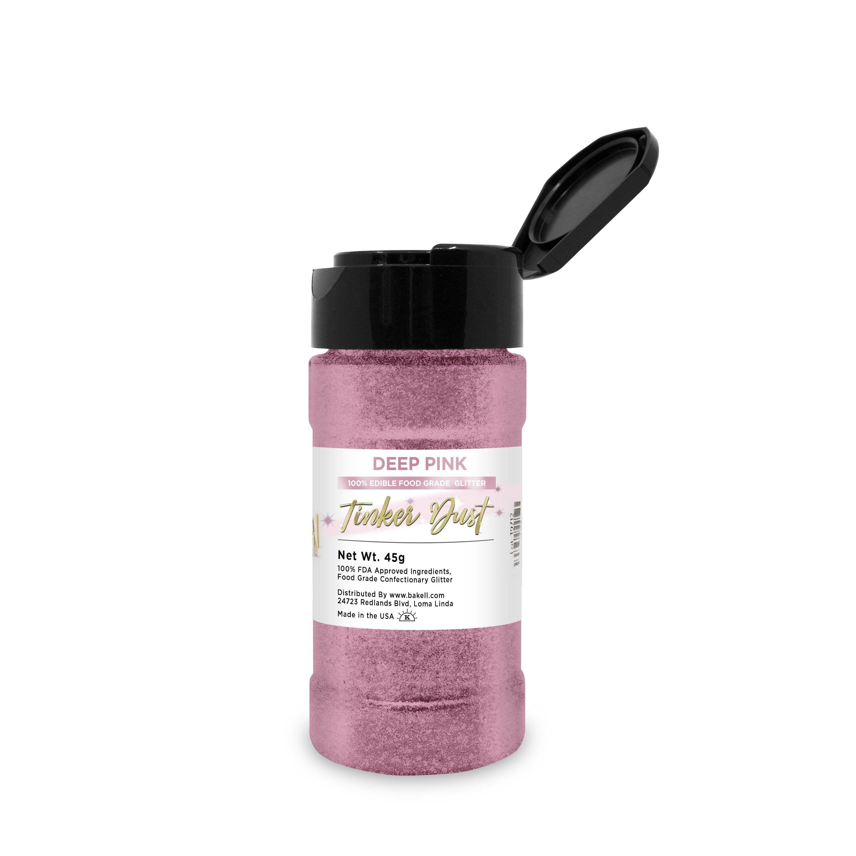 Deep Pink Edible Glitter for Baking & Cake Decorating | Tinker Dust® | Perfect for Cupcakes, Cookies & DIY Desserts