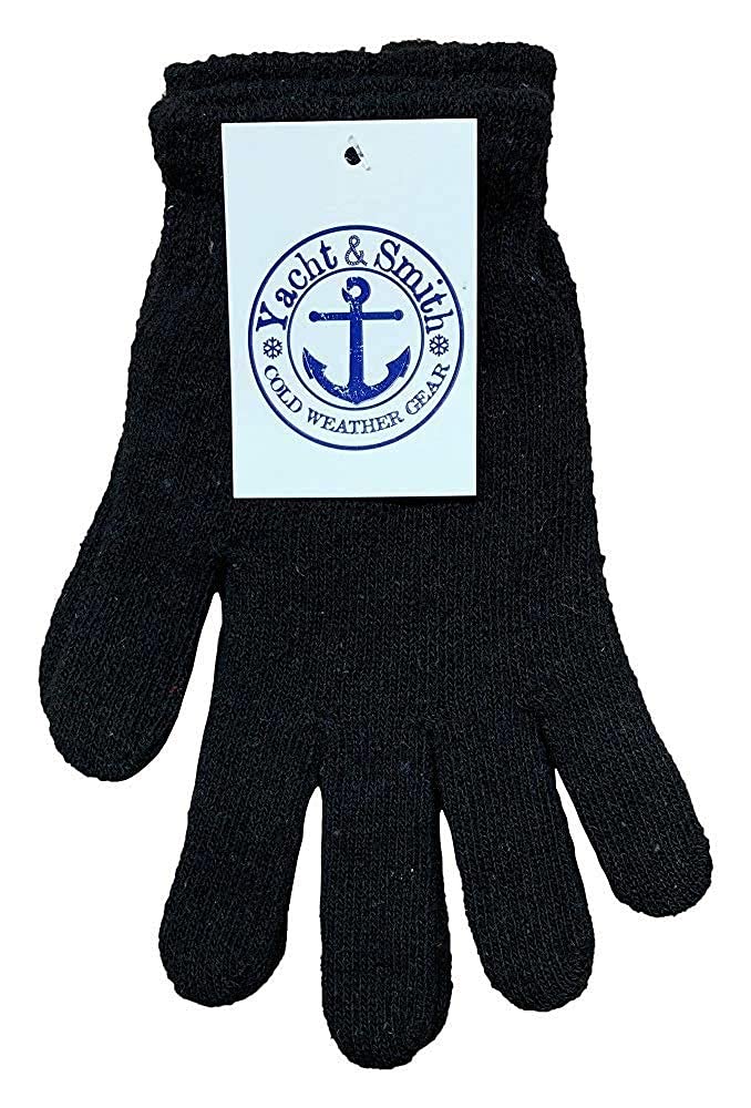 Yacht & Smith Wholesale Winter Beanie and Glove Set - Bulk Pack for Kids & Adults - Warm Knit Hats & Gloves Combo for Cold Weather, Outdoor Activities, and Homeless Shelter Donations
