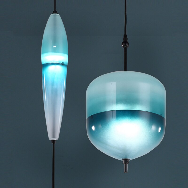 Tear Drop Glass Pendant Lights - Modern Dimmable Chandelier for Living Room, Dining Room, Bedroom & Kitchen | Elegant Hanging Ceiling Light Fixture