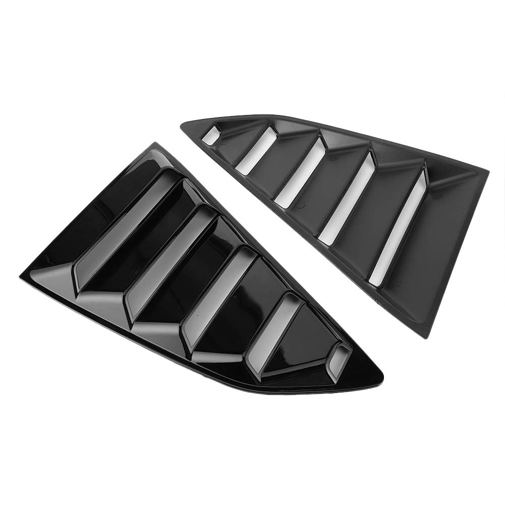 Acouto Glossy Black Car Window Louvers & Side Air Vent Covers - Perfect Fit for Chevy 2016-2020 Models | Enhance Style & Airflow for Sedans, Coupes & Sports Cars