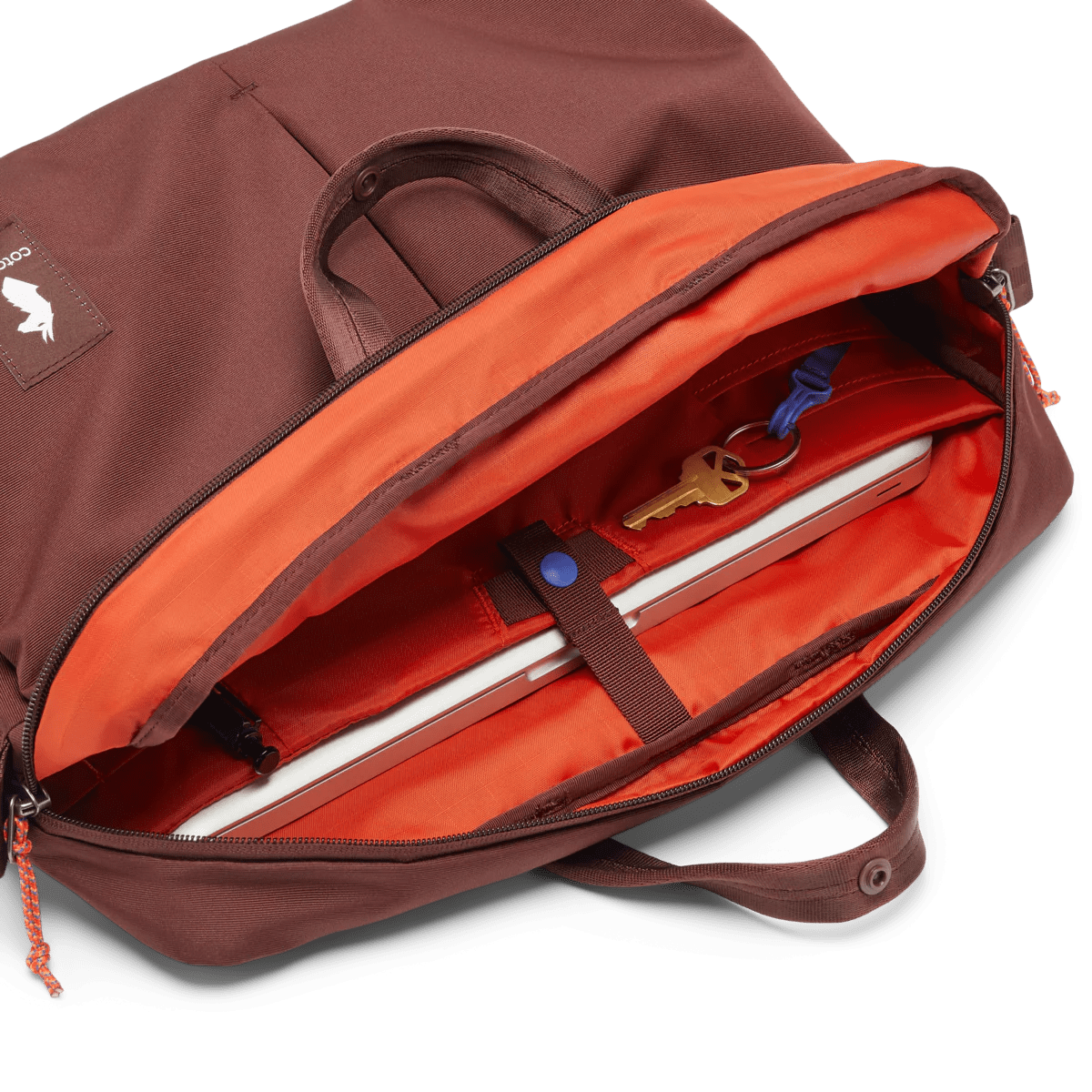 Cotopaxi Mente 15L Messenger Bag - Water-Resistant Chestnut Crossbody Bag for Men & Women - Perfect for Commuting, Travel & Everyday Carry (Cada Día Collection)