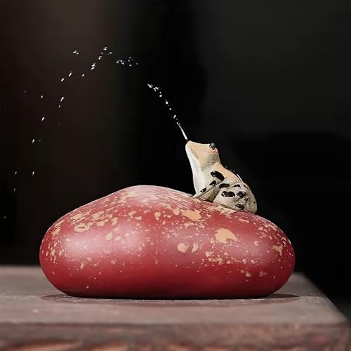 8.Spray frog and flat pebble vermilion