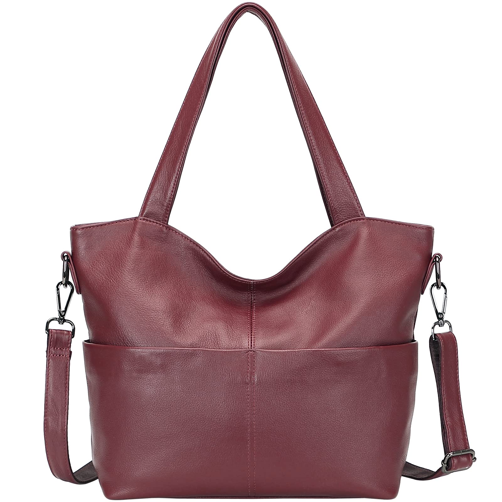 CHERISH KISS Genuine Leather Handbags for Women - Stylish Shoulder Bags & Tote Purses - Perfect for Work, Travel and Everyday Use