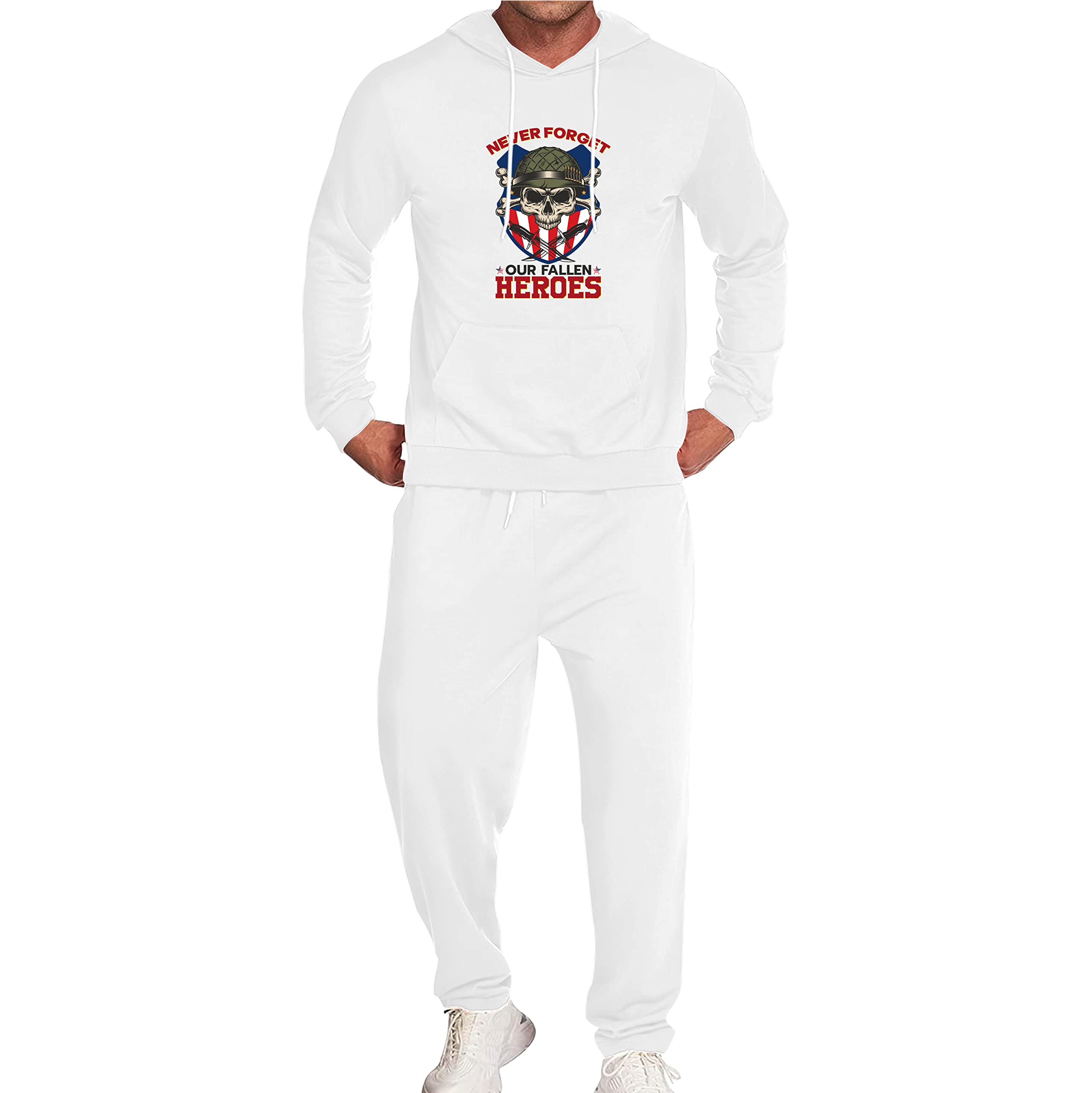 Men's Tracksuit Set - 2 Piece Casual Athletic Sweatsuit for Running, Jogging & Gym Workouts | Comfortable Sportswear for Training, Lounge & Everyday Wear