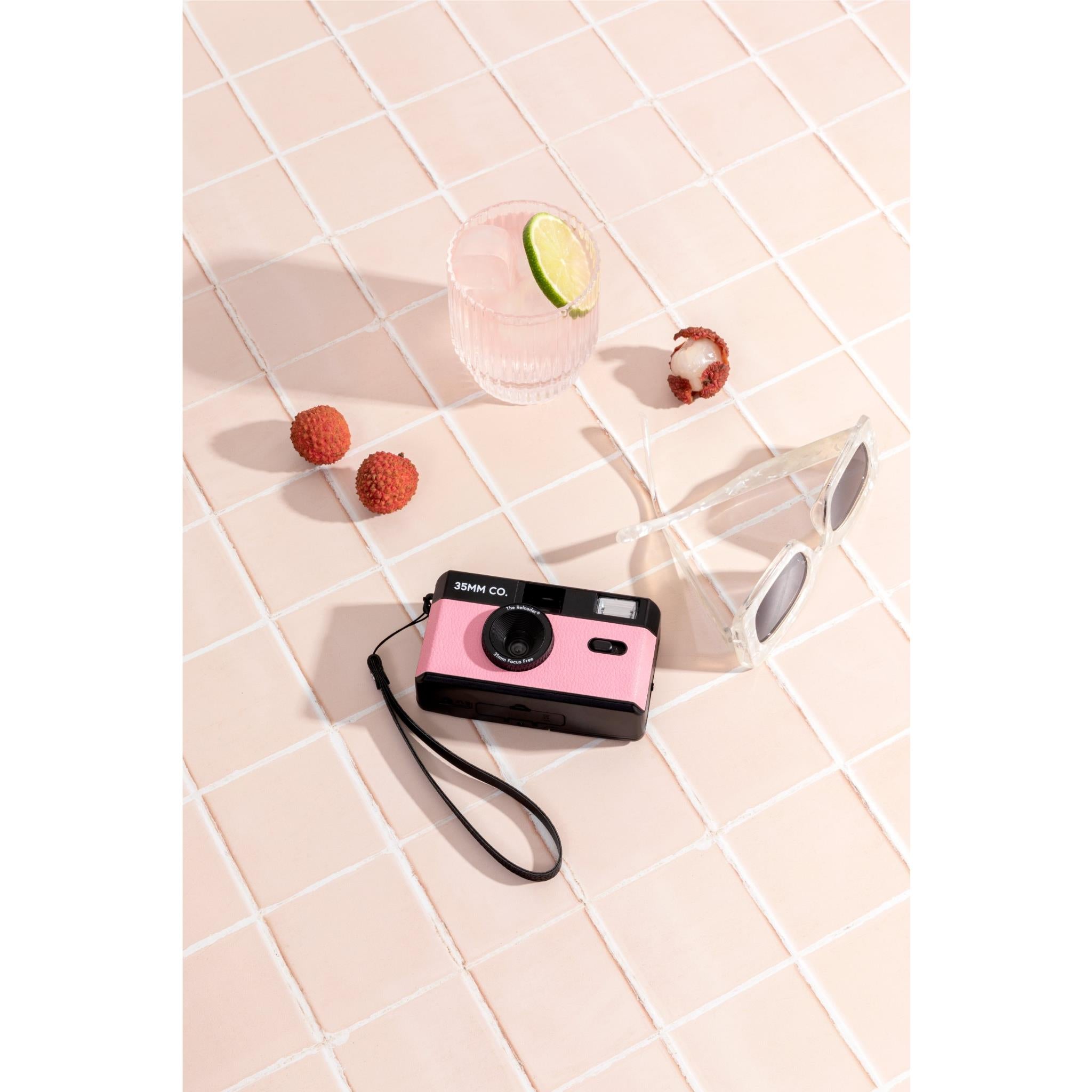 35MM CO Reloader Reusable Film Camera (Pink) - Perfect for Travel, Parties & Vintage Photography Enthusiasts