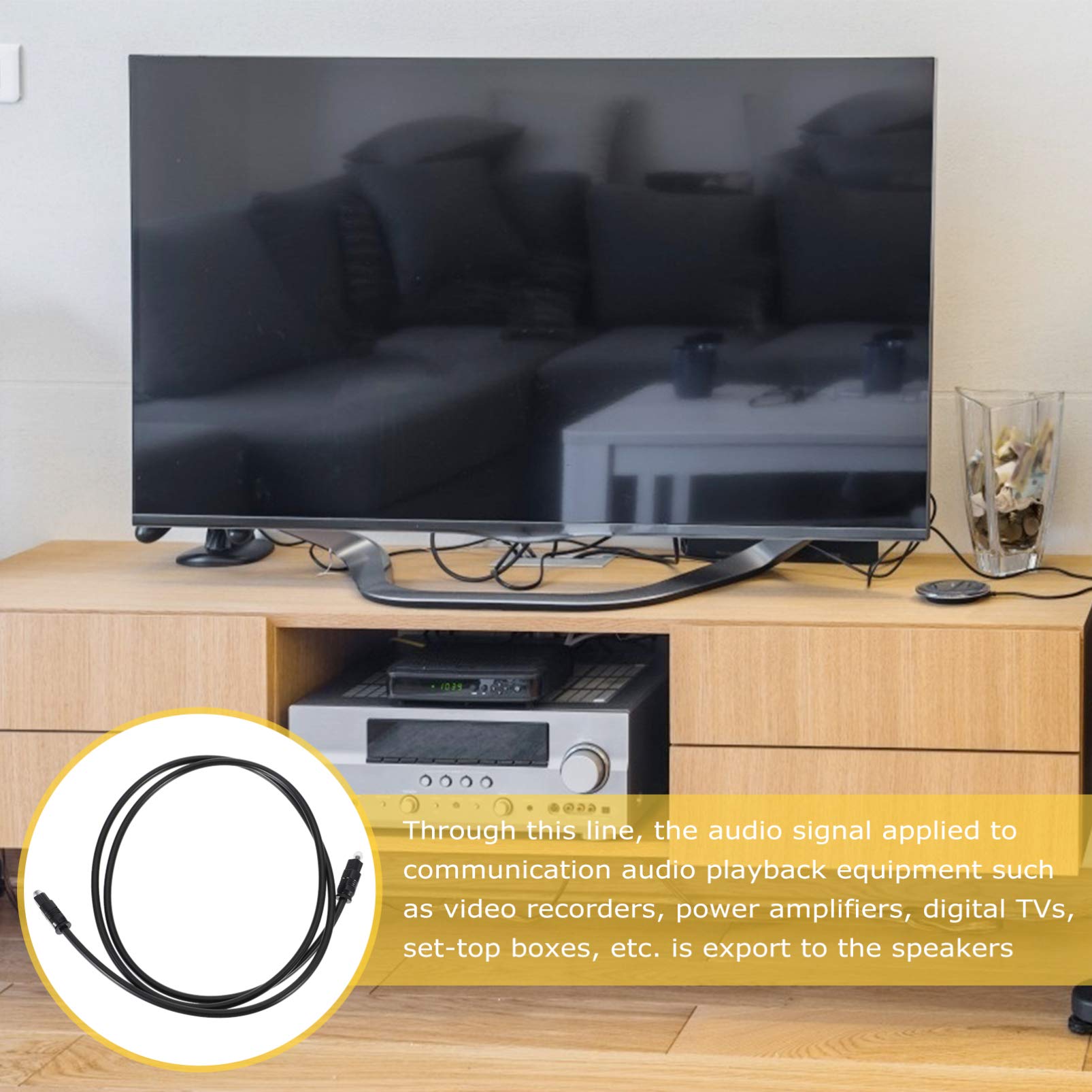 Milisten 3PCS Premium Digital Optical Audio Cable - High-Quality PVC Conversion Line for Home Theater, Game Consoles, and Sound Systems