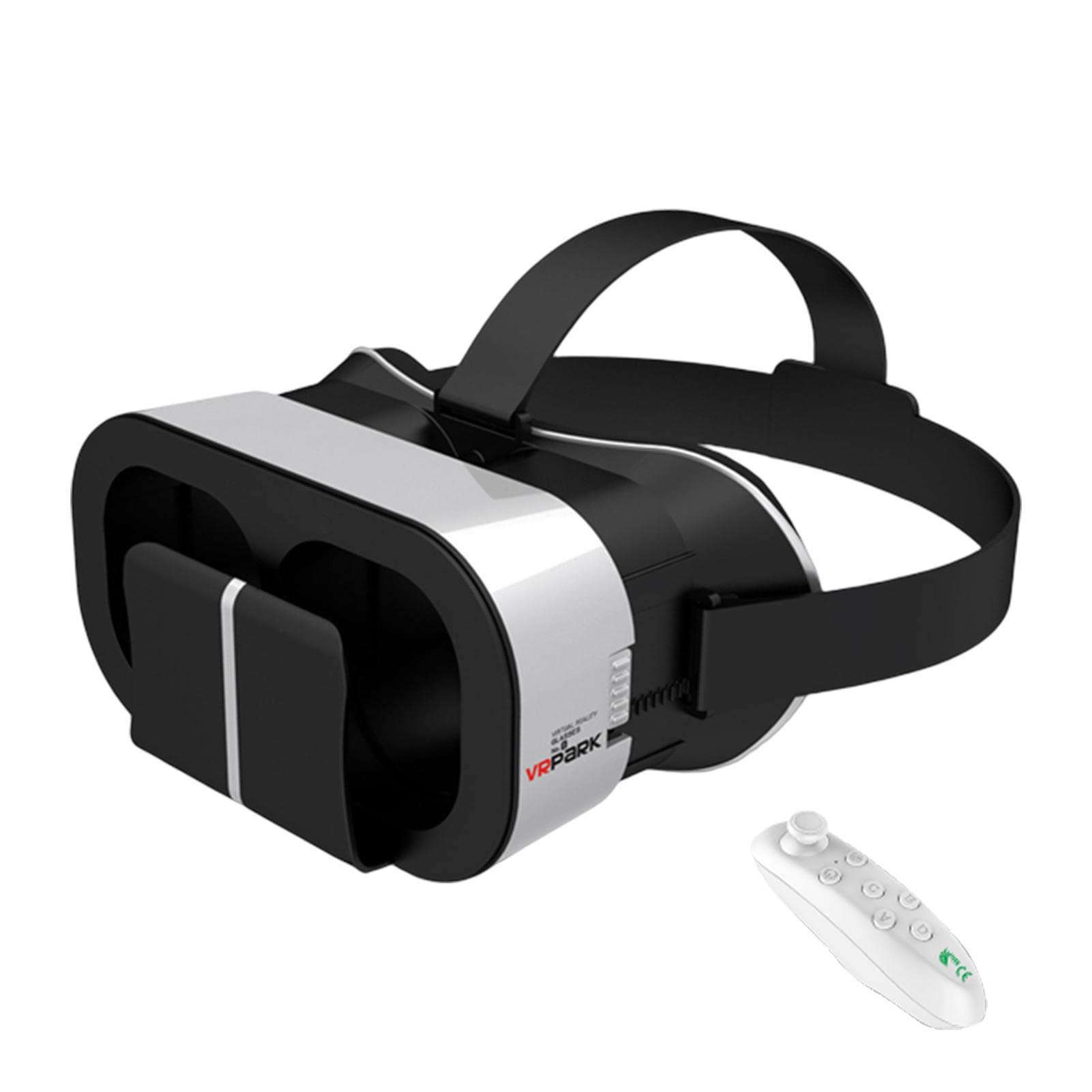 3D VR Headset for Smartphones - Virtual Reality Glasses with Remote Control - Immersive 3D Movies & 360° Videos Experience - Perfect for Gaming, Education & Virtual Travel